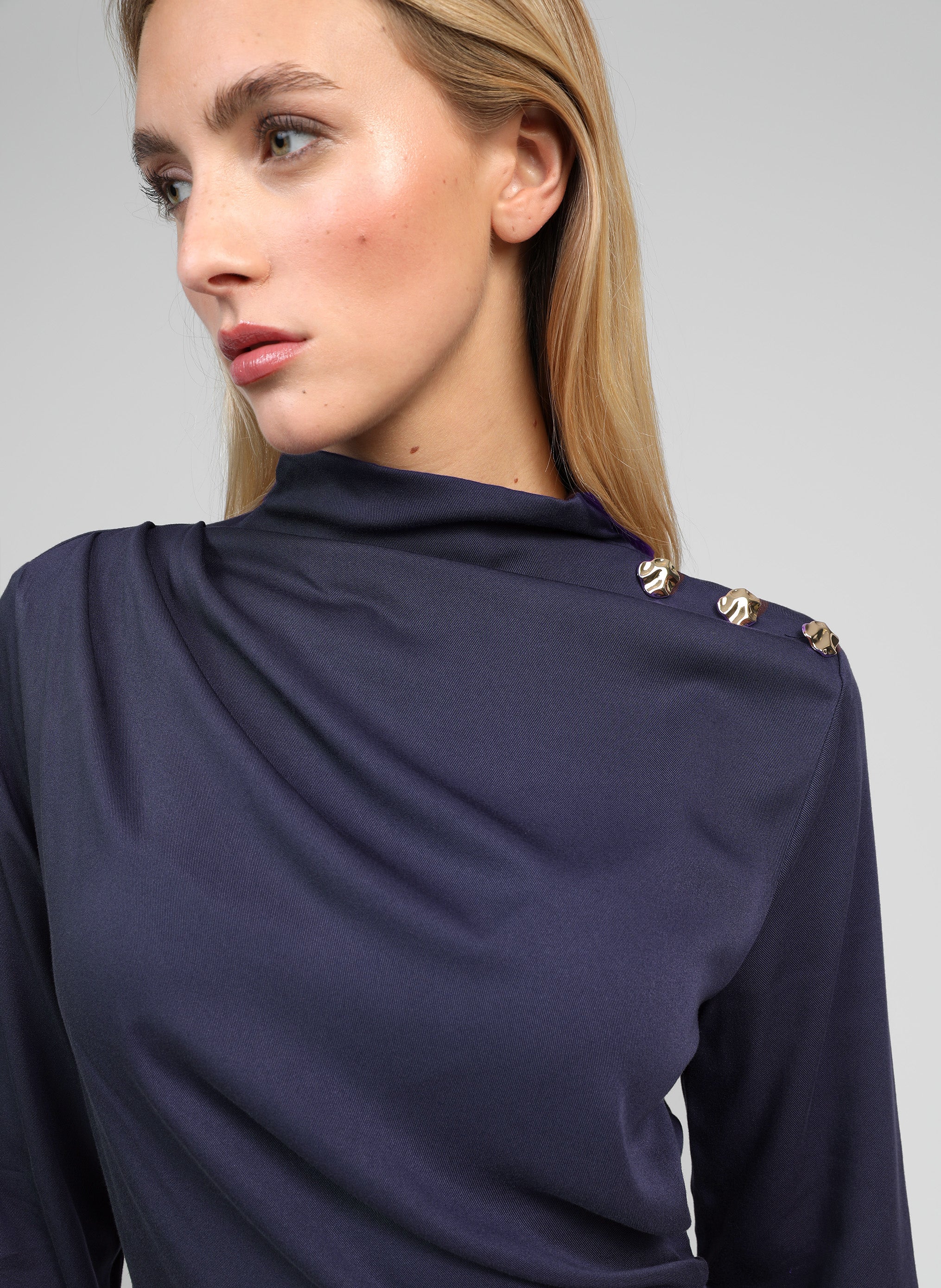 ROBE COURTE MANINON marine