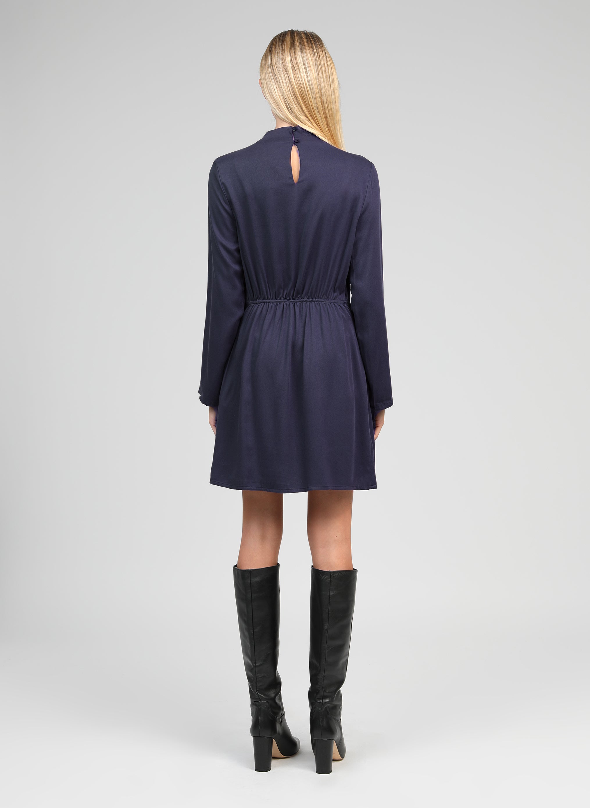 ROBE COURTE MANINON marine