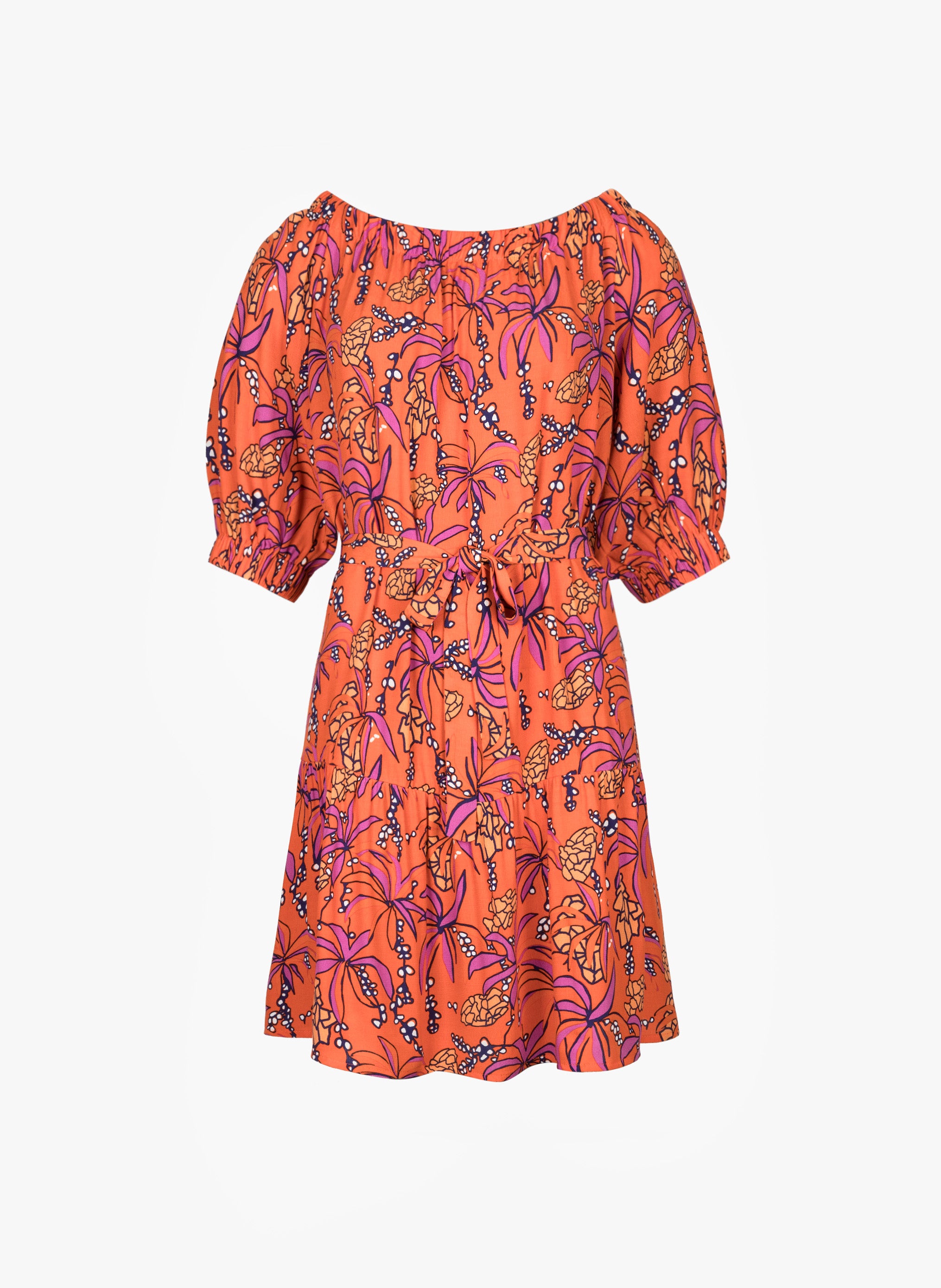 MARILA noveta orange SHORT DRESS