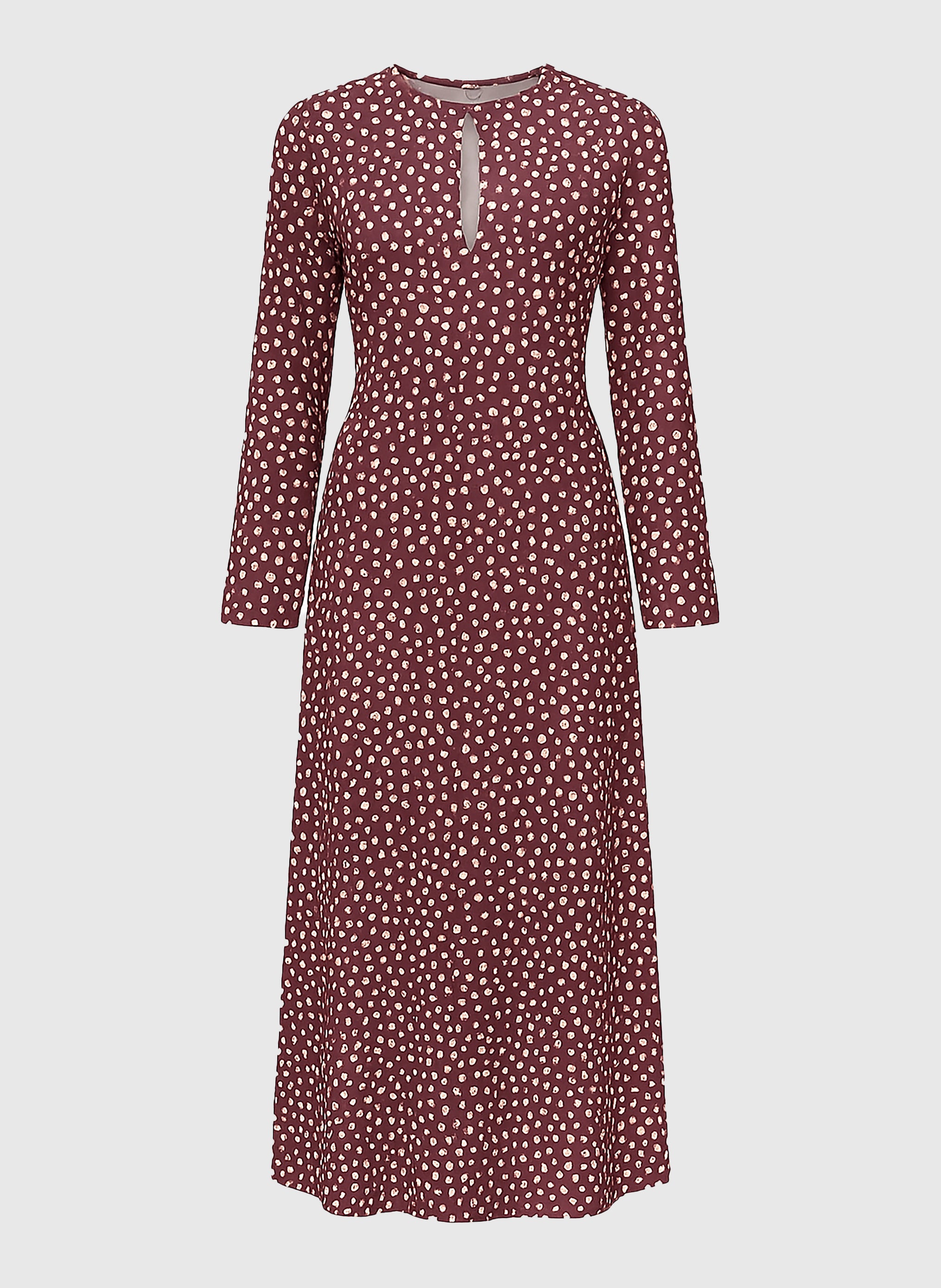 ROBE MIDI MASELMA jakaranda choco