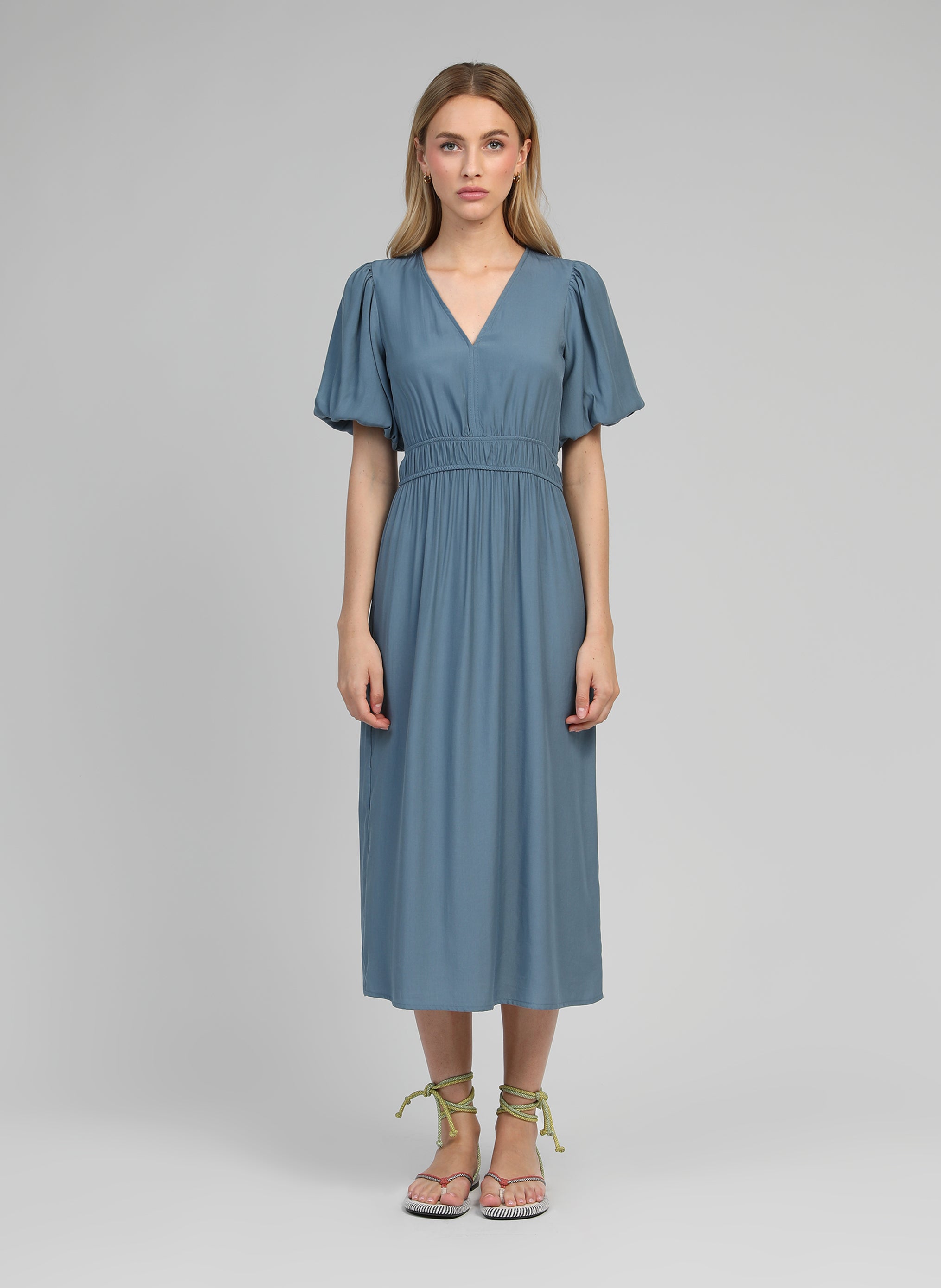 ROBE LONGUE MELILE azur