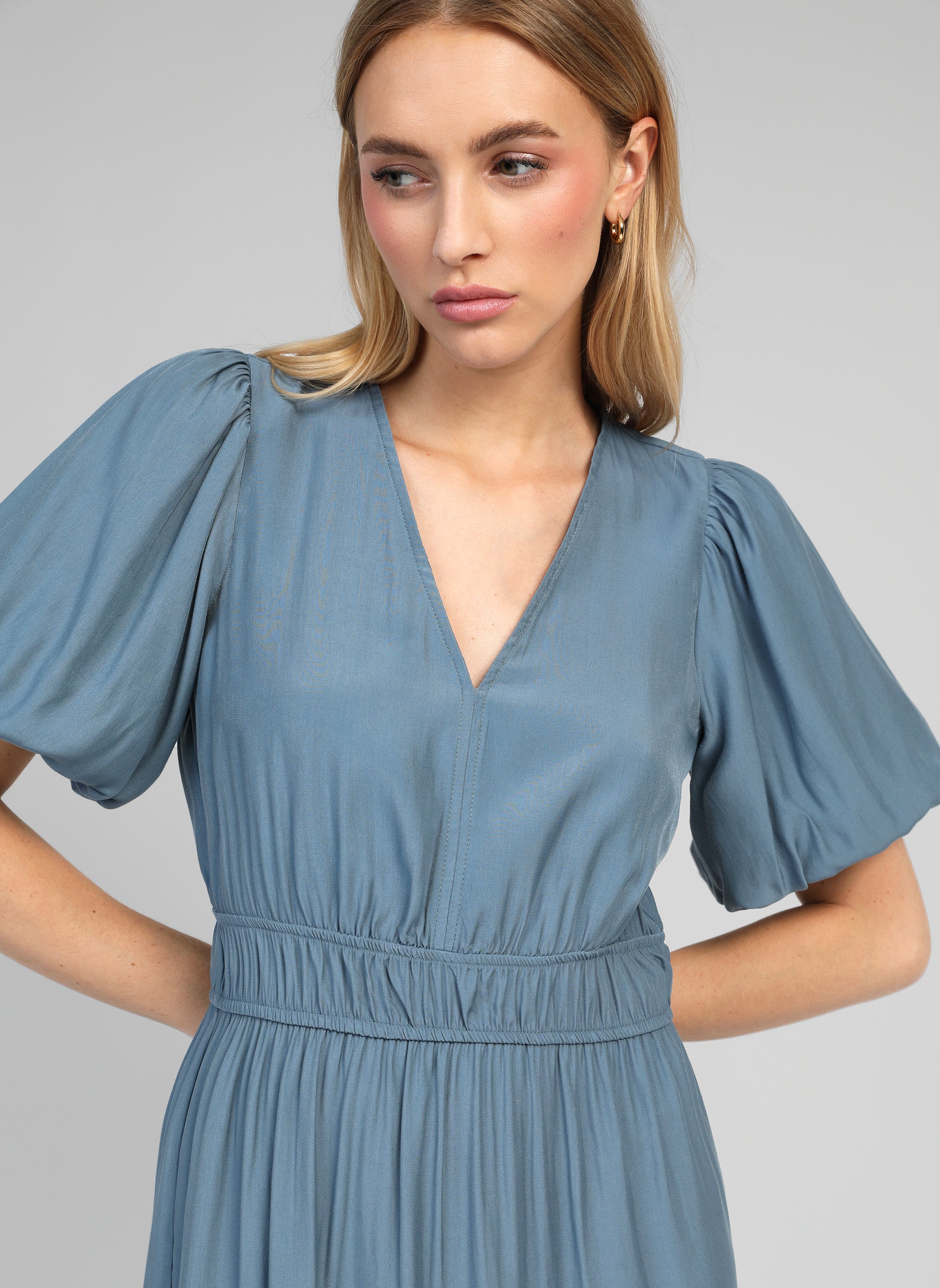ROBE LONGUE MELILE azur