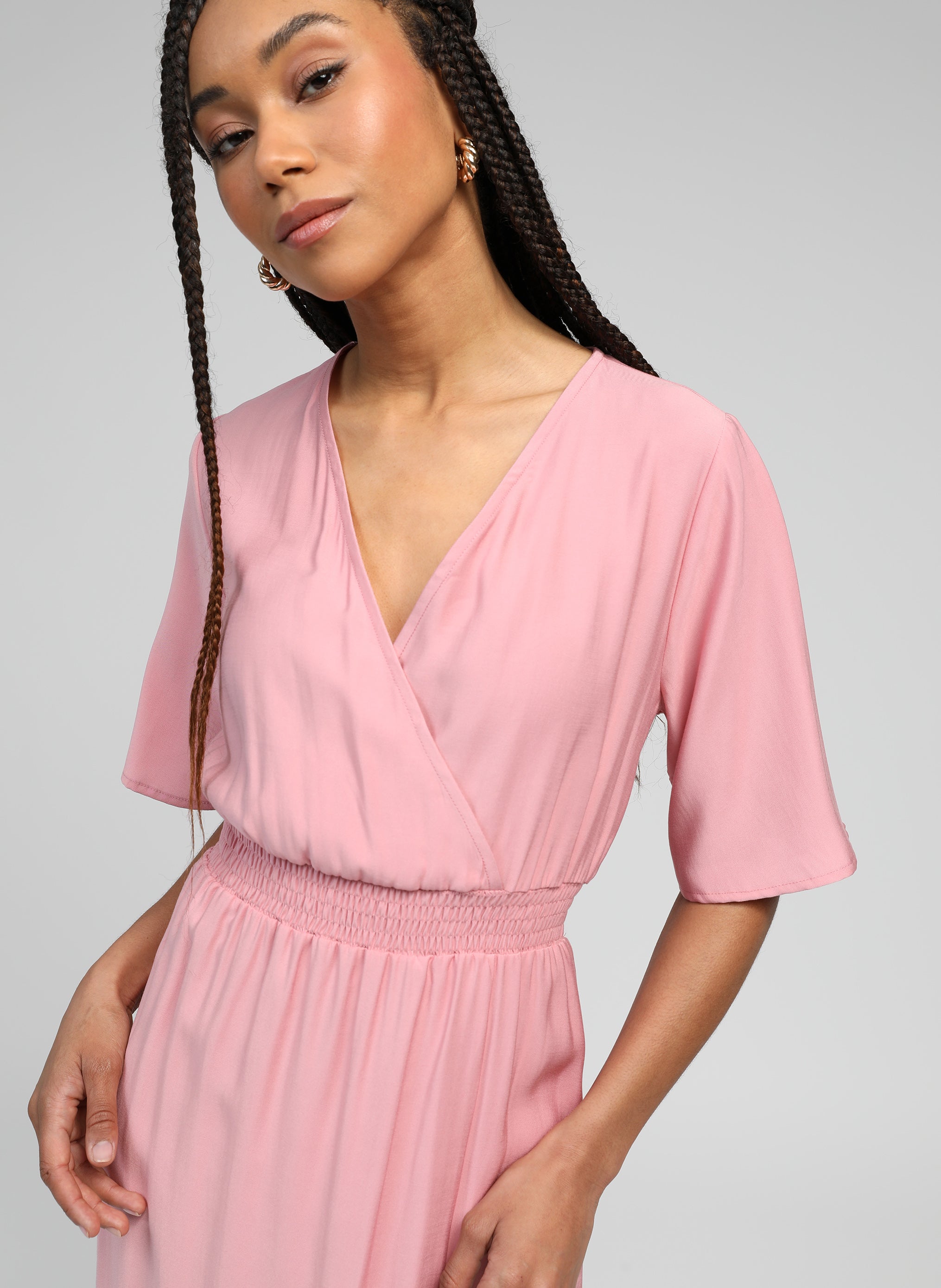 ROBE LONGUE MESUN rose