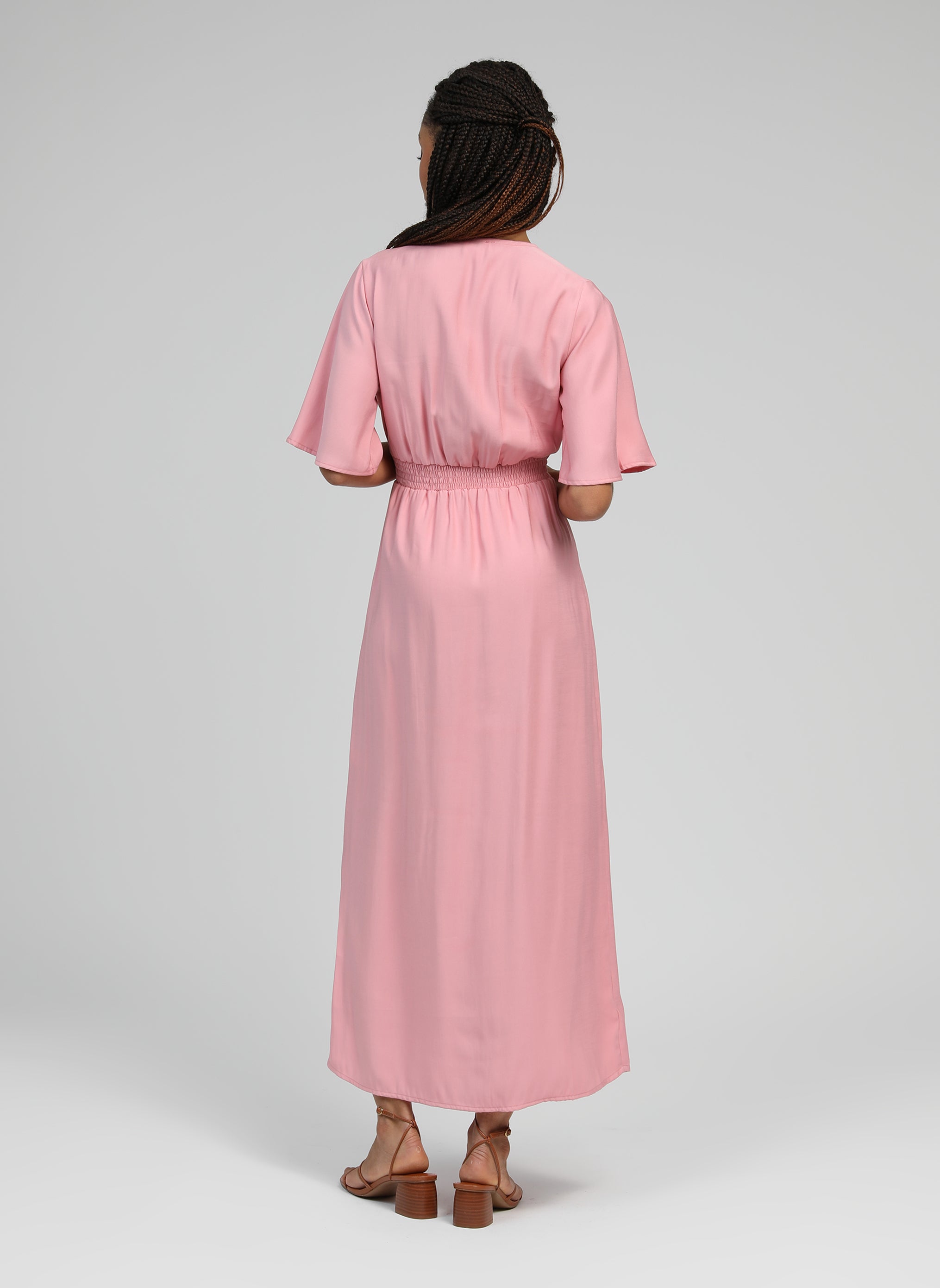 ROBE LONGUE MESUN rose
