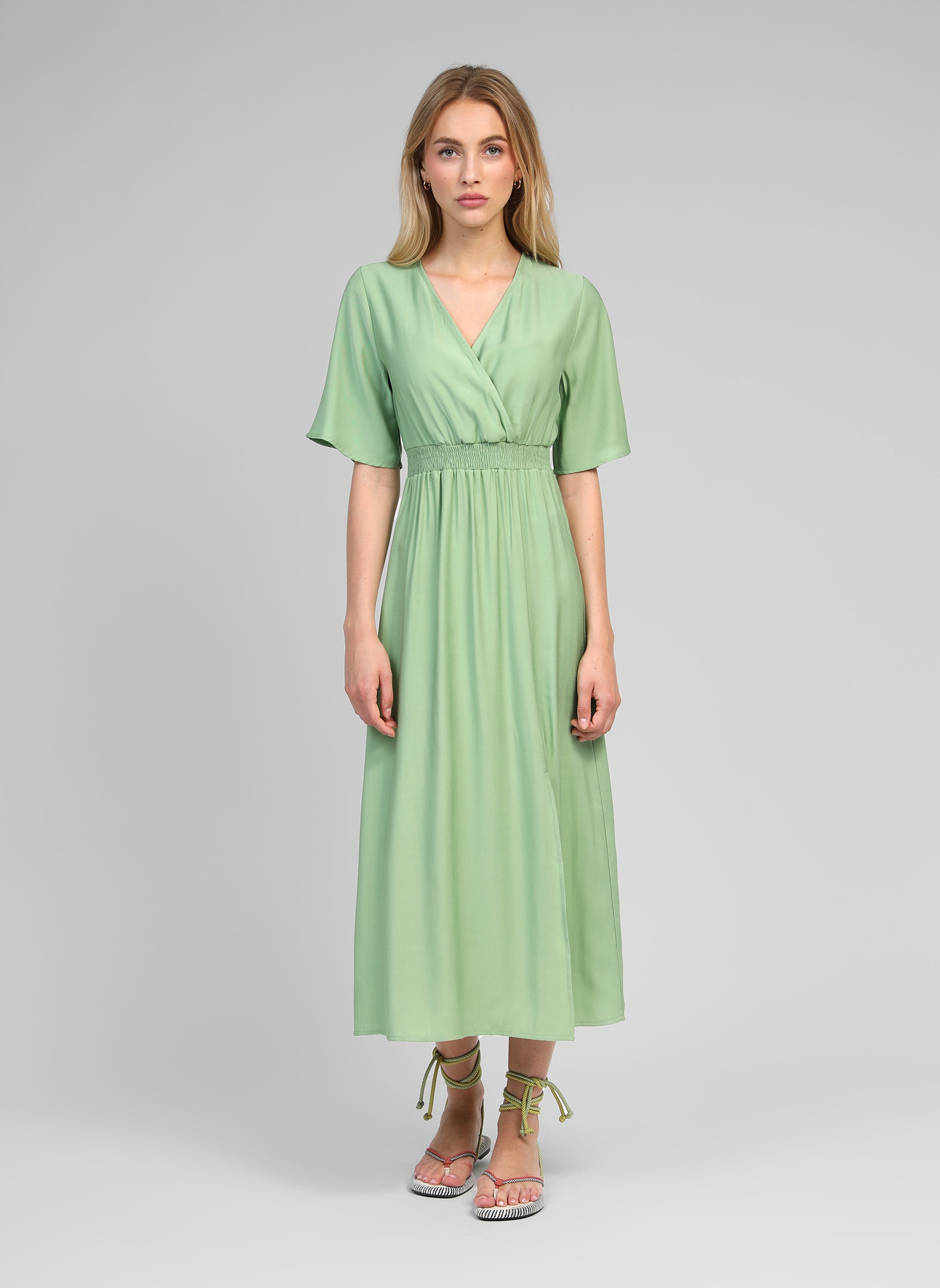ROBE LONGUE MESUN sauge