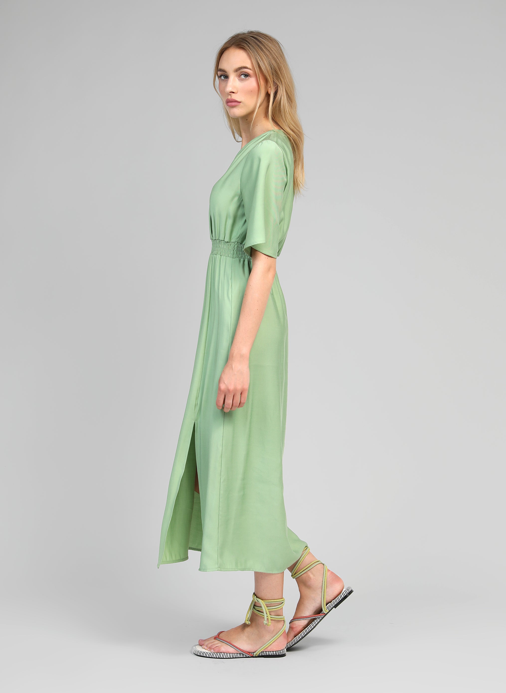 ROBE LONGUE MESUN sauge