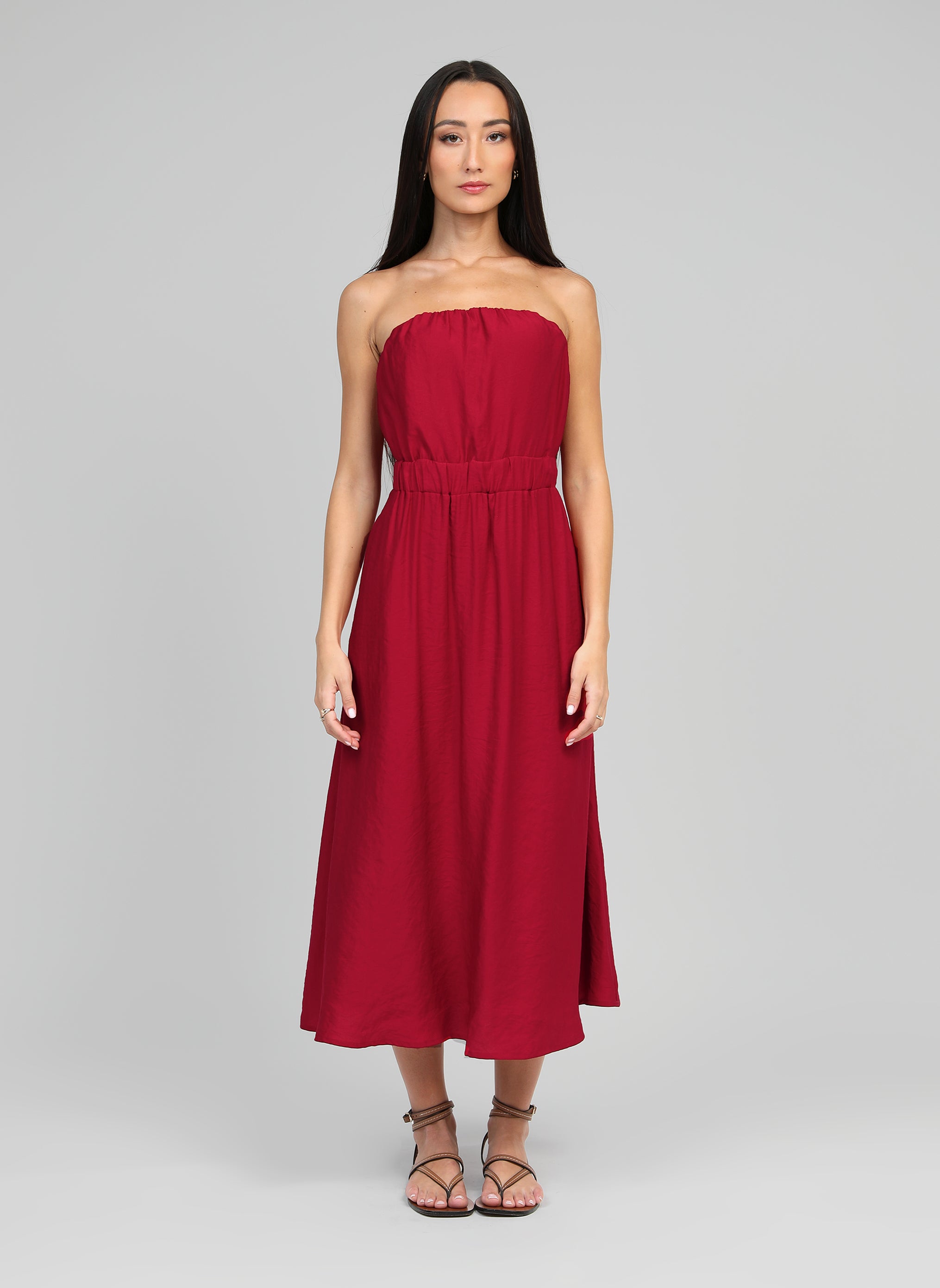ROBE LONGUE MILIKA rouge