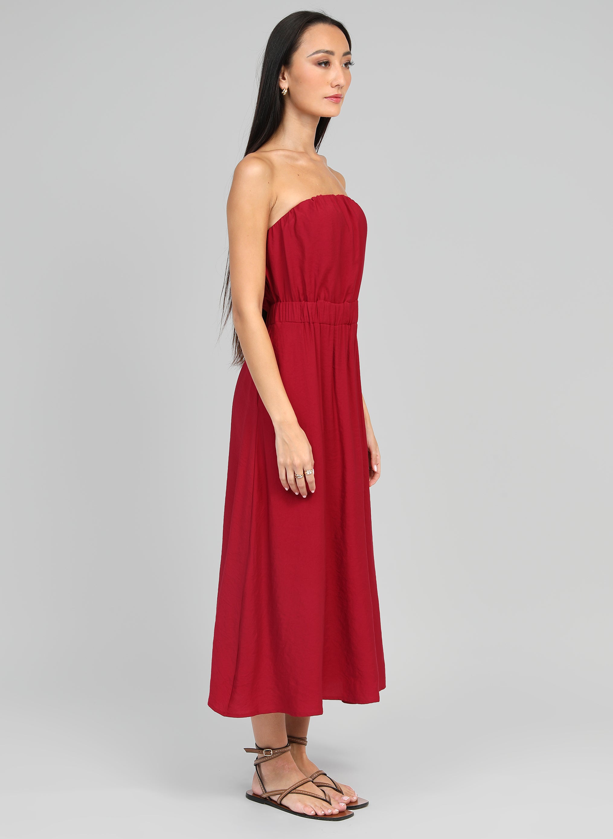 ROBE LONGUE MILIKA rouge