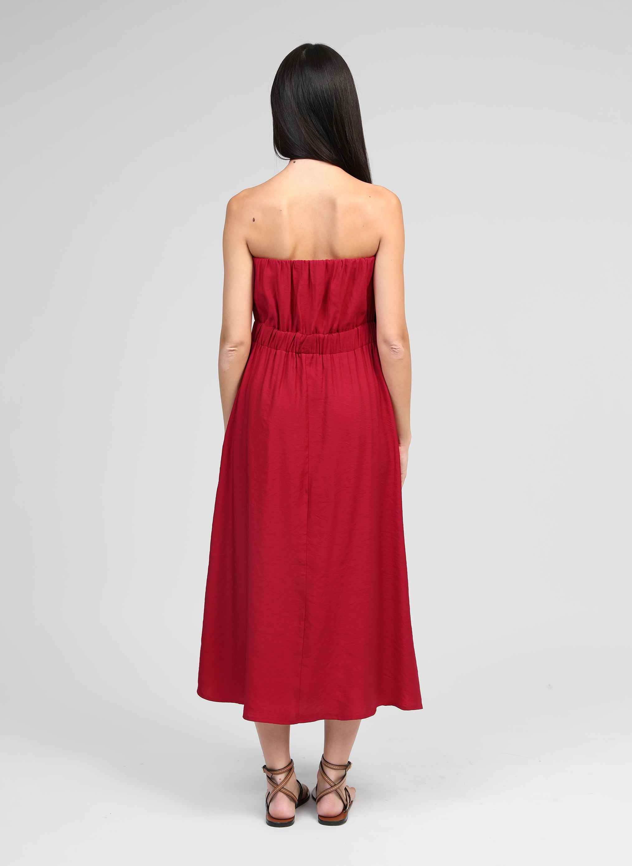 ROBE LONGUE MILIKA rouge