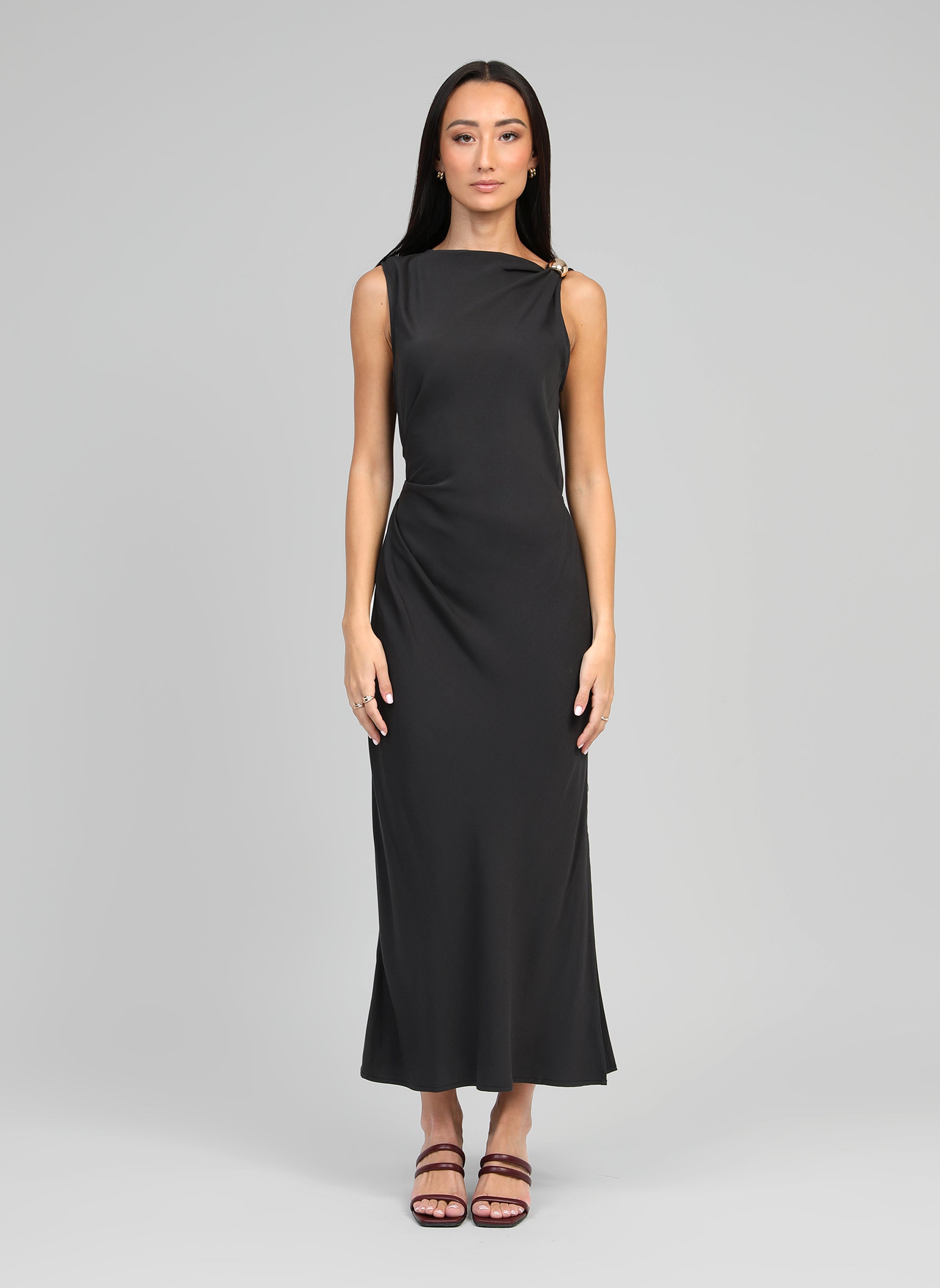 ROBE MIDI MIRKY carbone