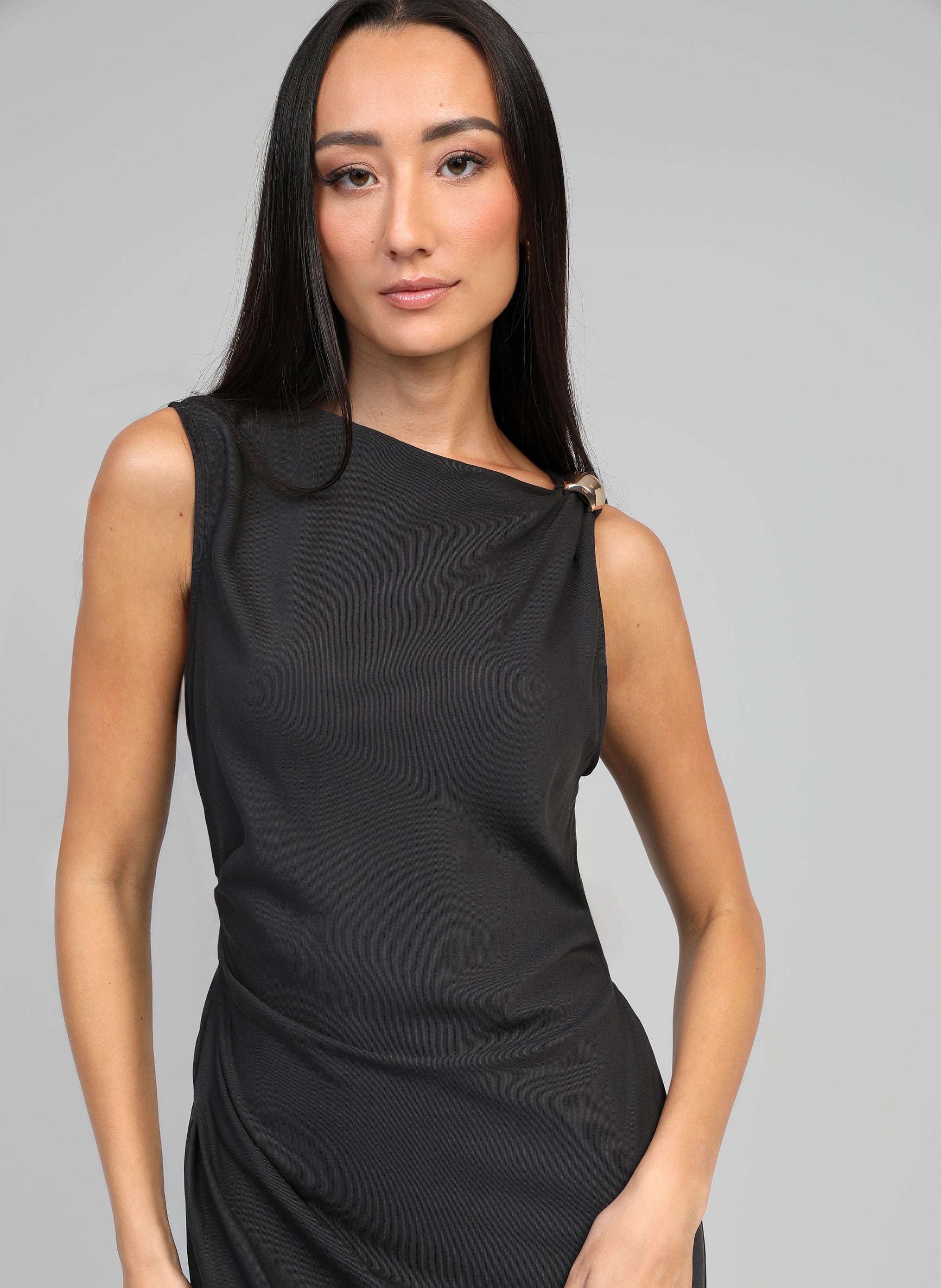 ROBE MIDI MIRKY carbone
