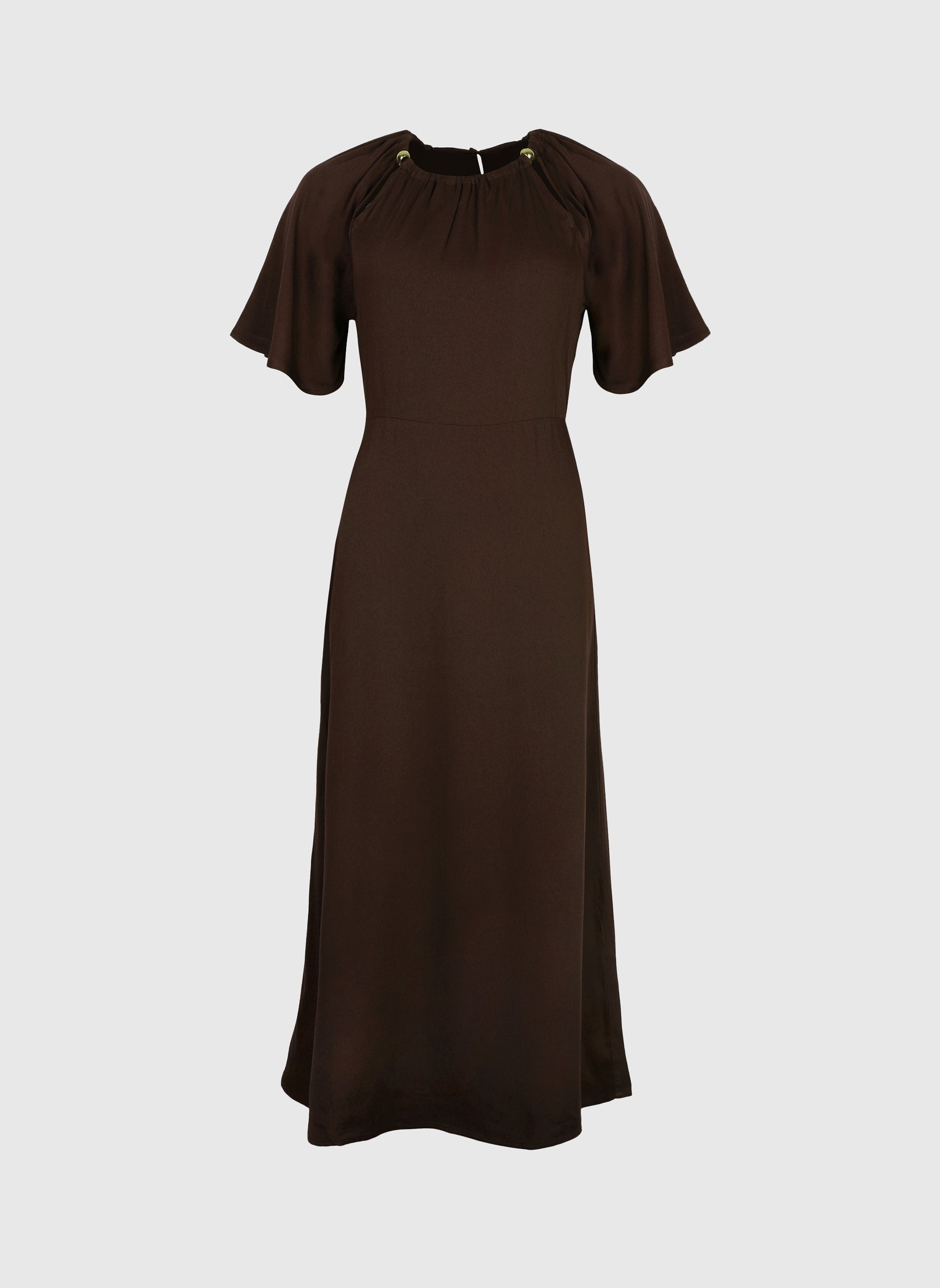 ROBE LONGUE MORIANA marron