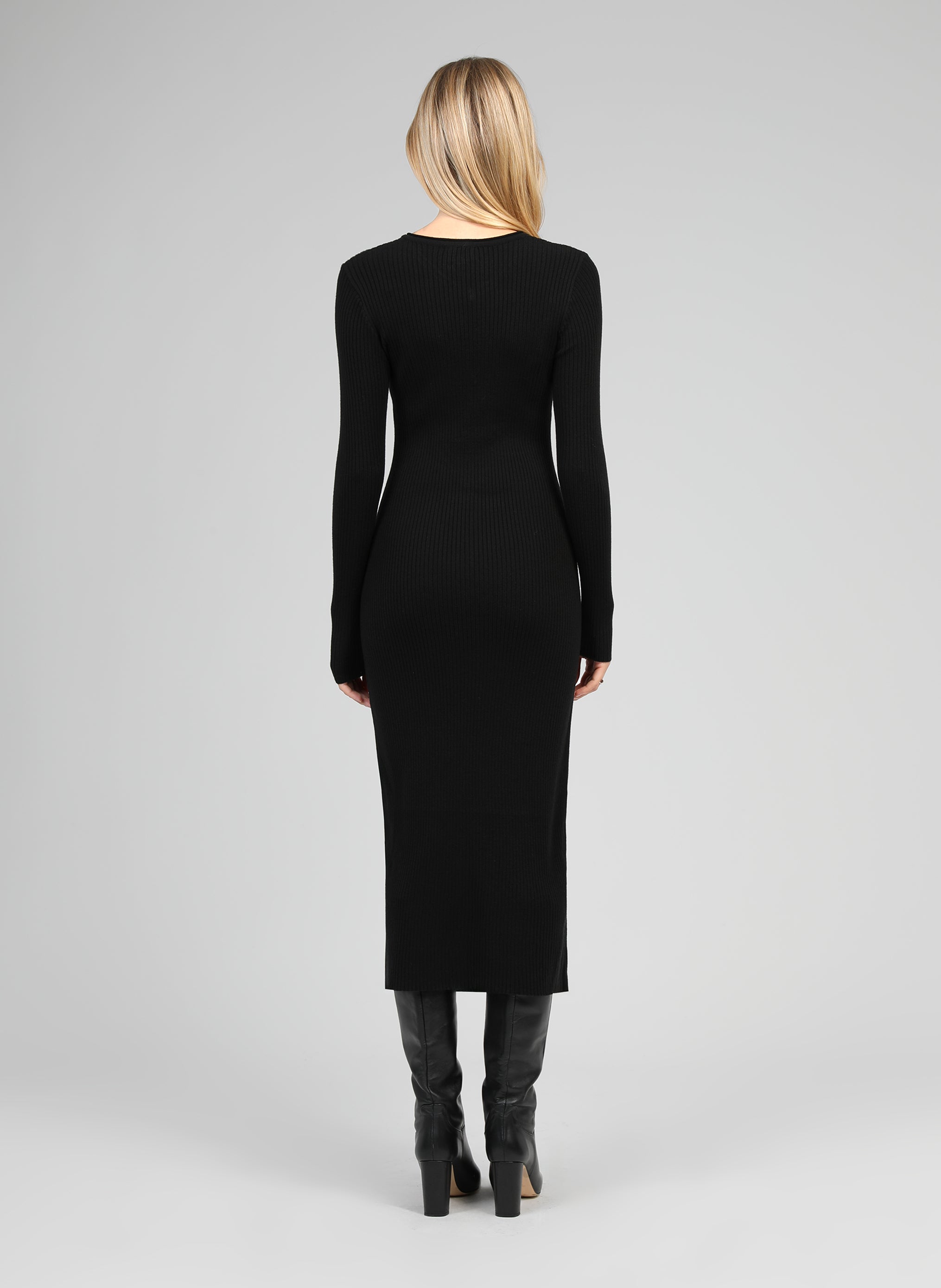 ROBE LONGUE NADIA noir