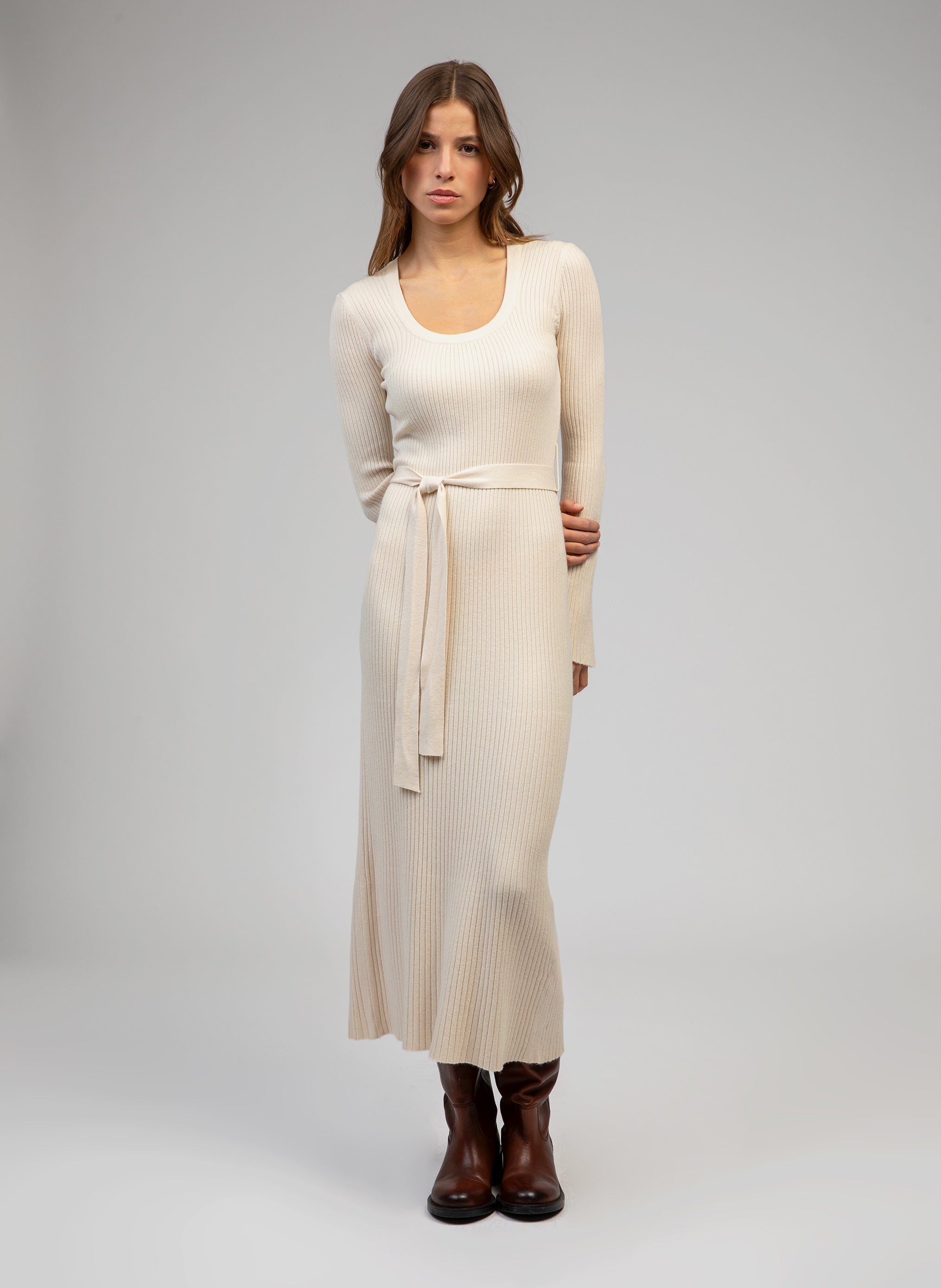 ROBE LONGUE NAKAMA ecru