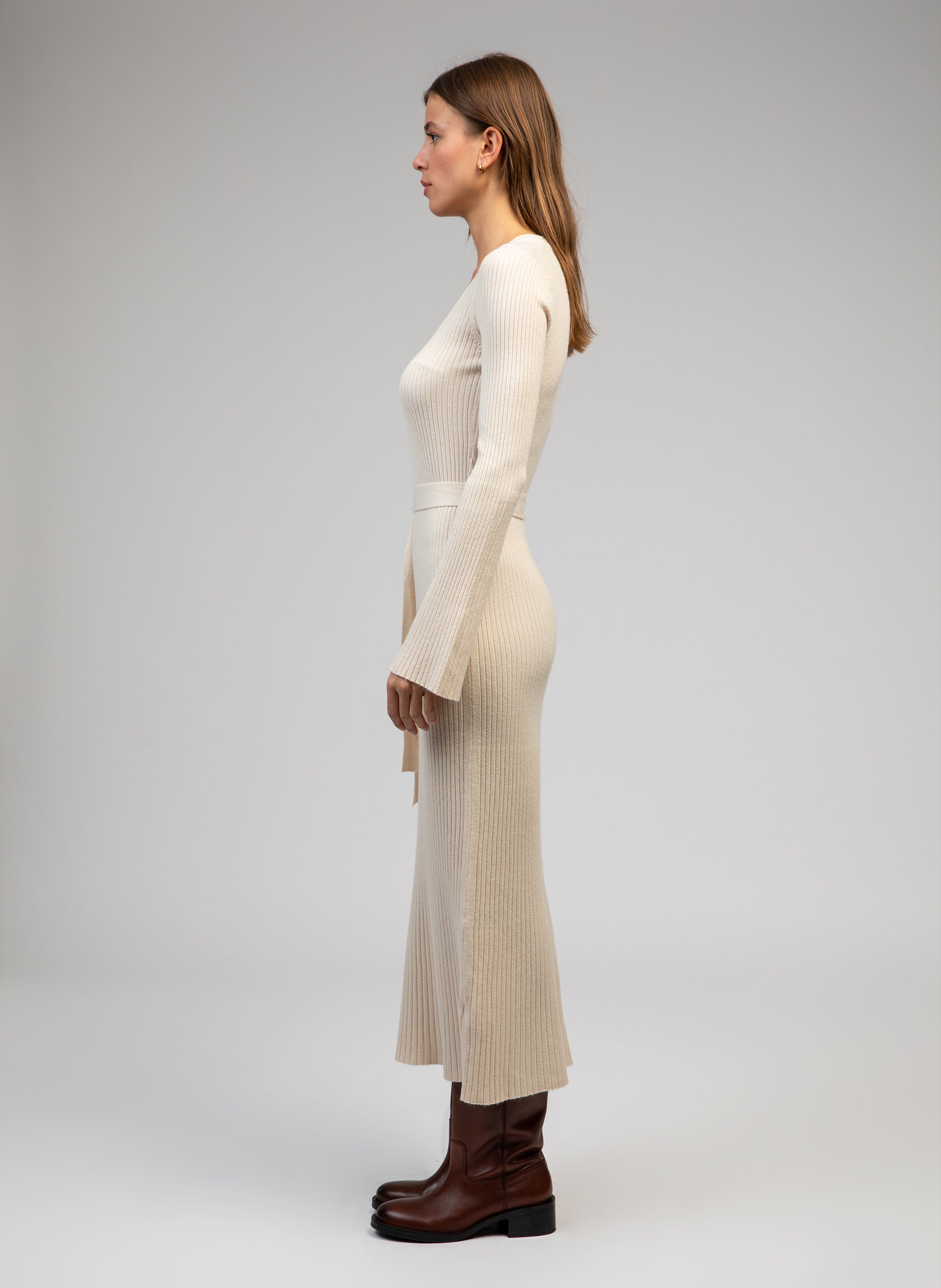 ROBE LONGUE NAKAMA ecru