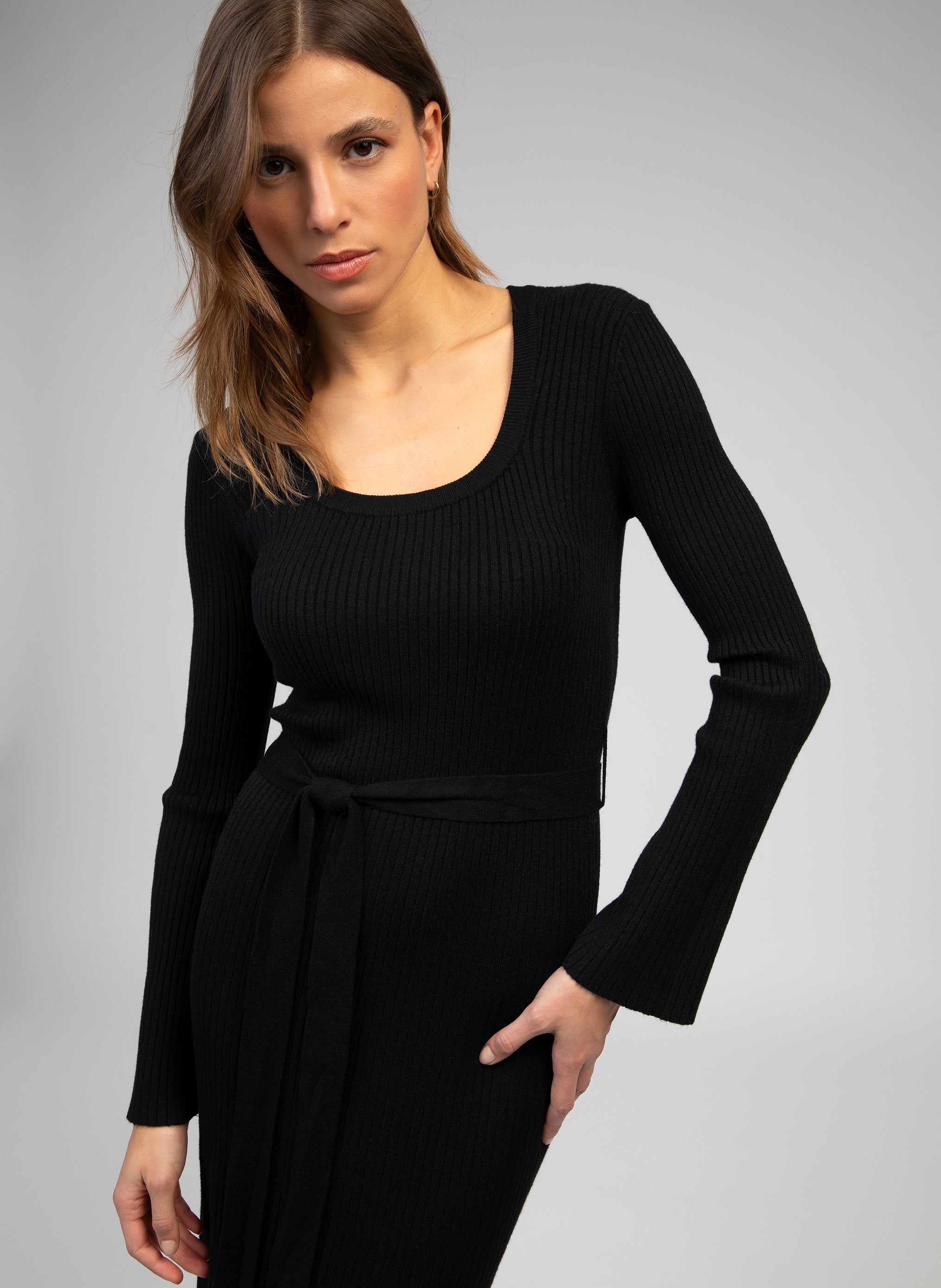 ROBE LONGUE NAKAMA noir