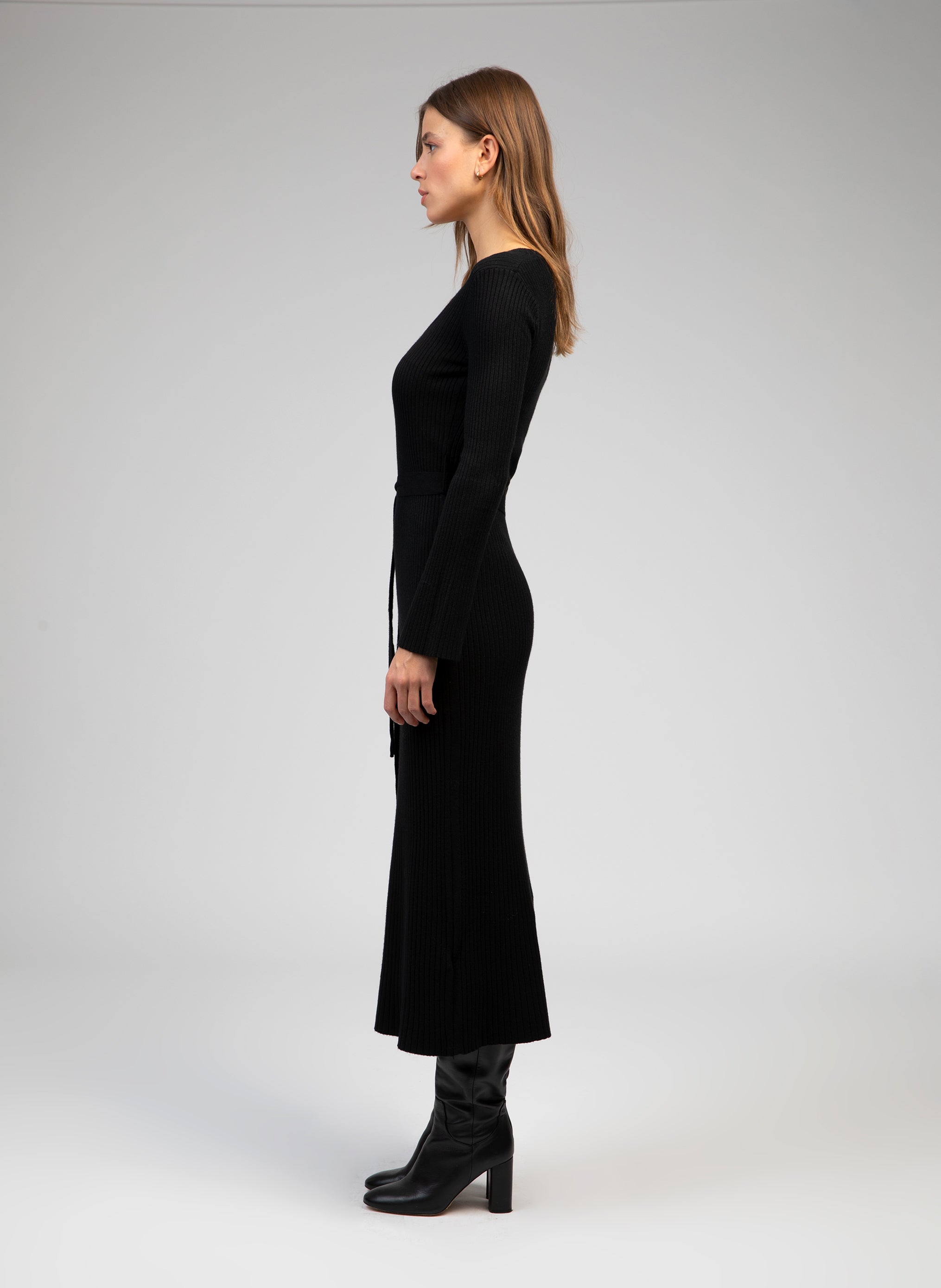 ROBE LONGUE NAKAMA noir