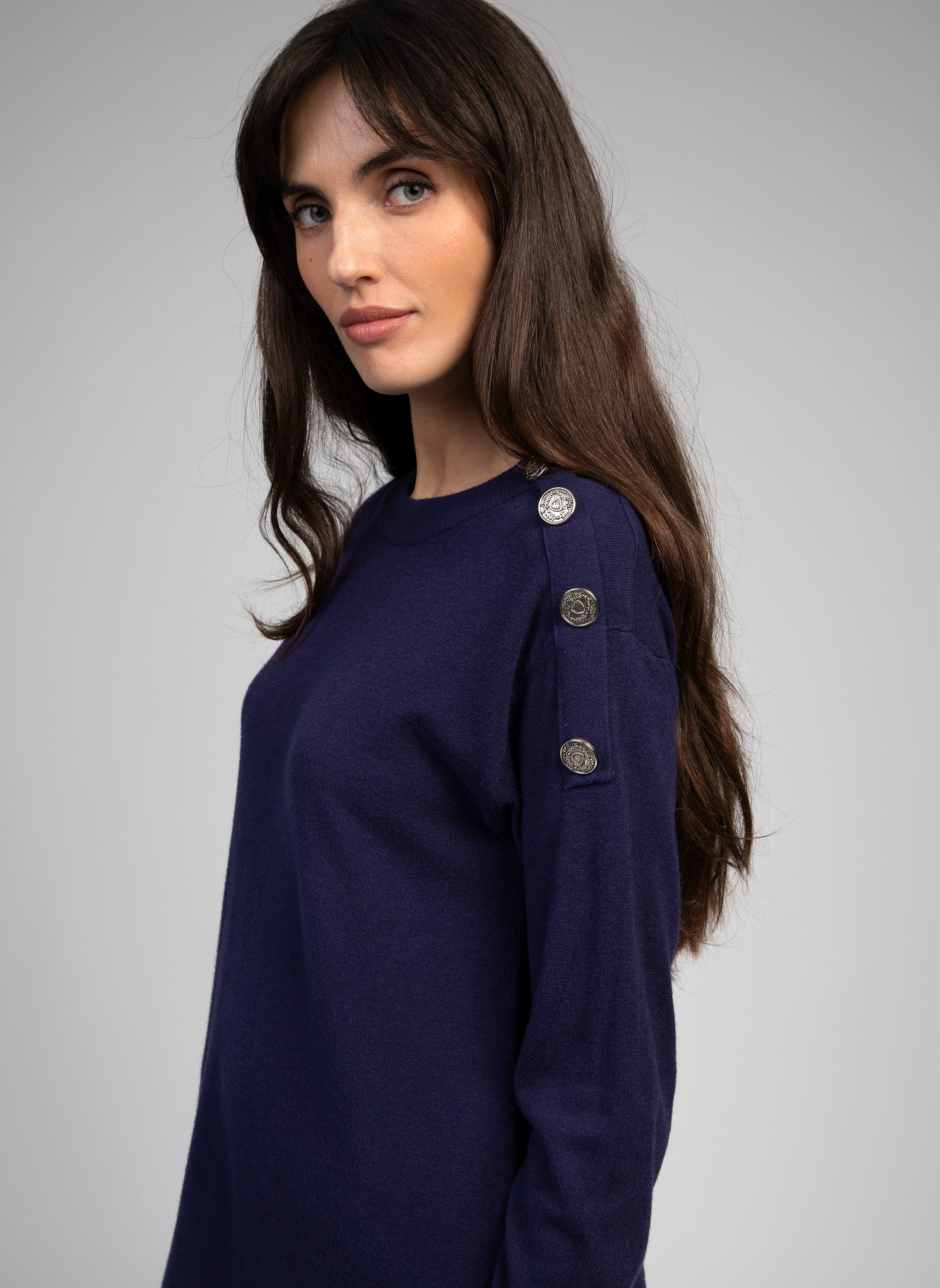 ROBE MIDI NAKAO navy