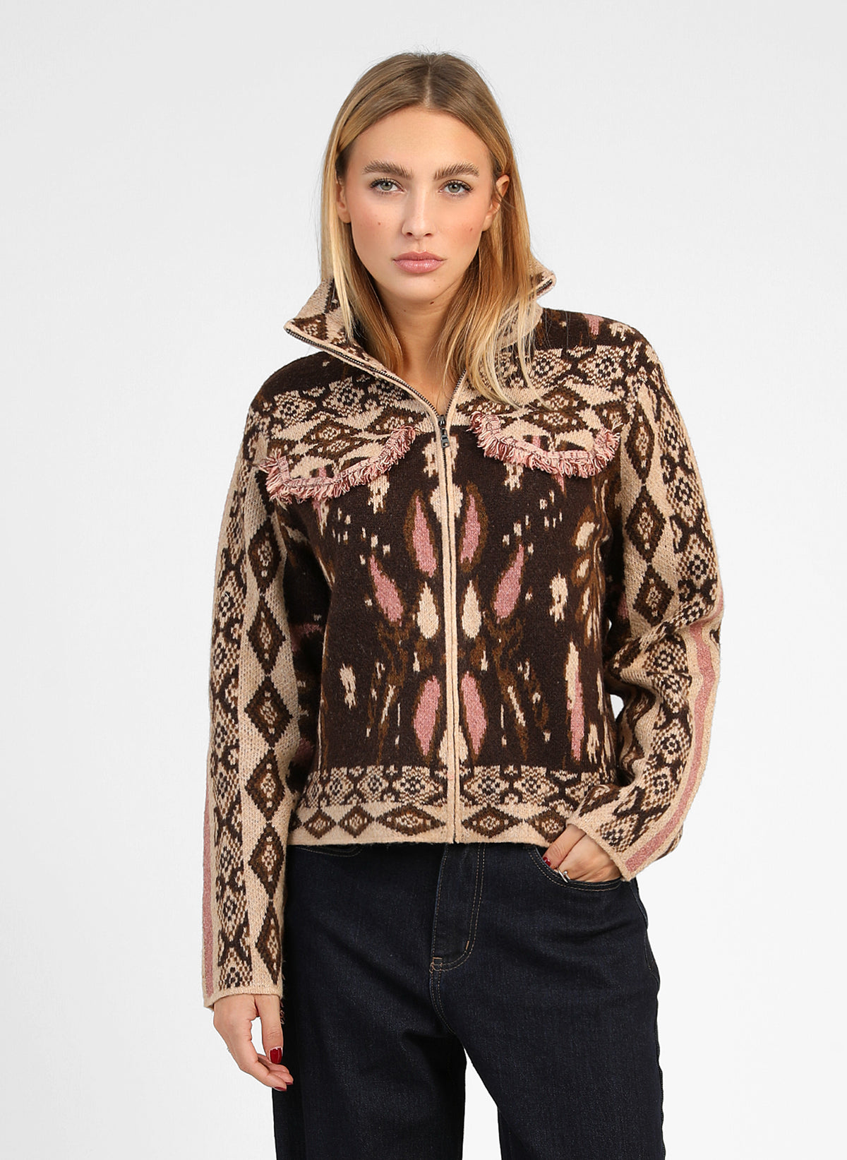 NAKARI Coffee-Colored Vest