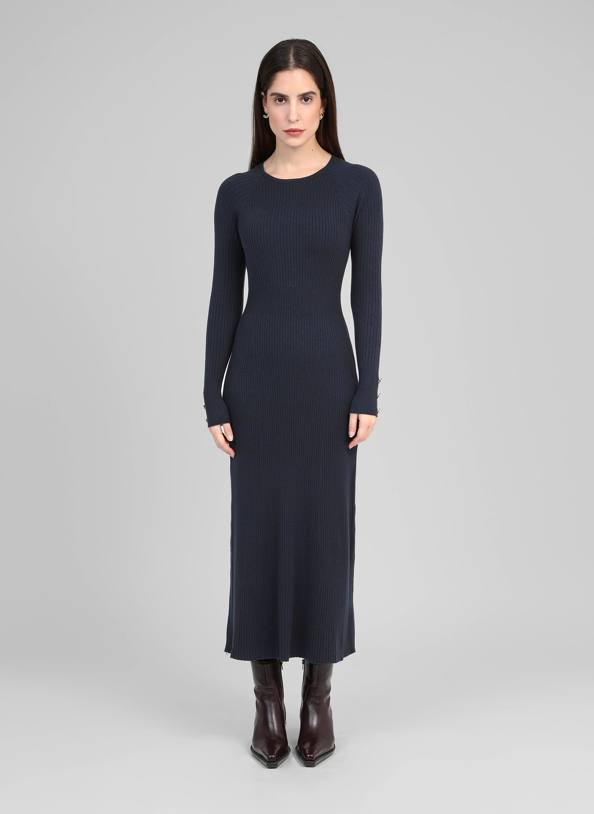 ROBE MIDI NAKA navy