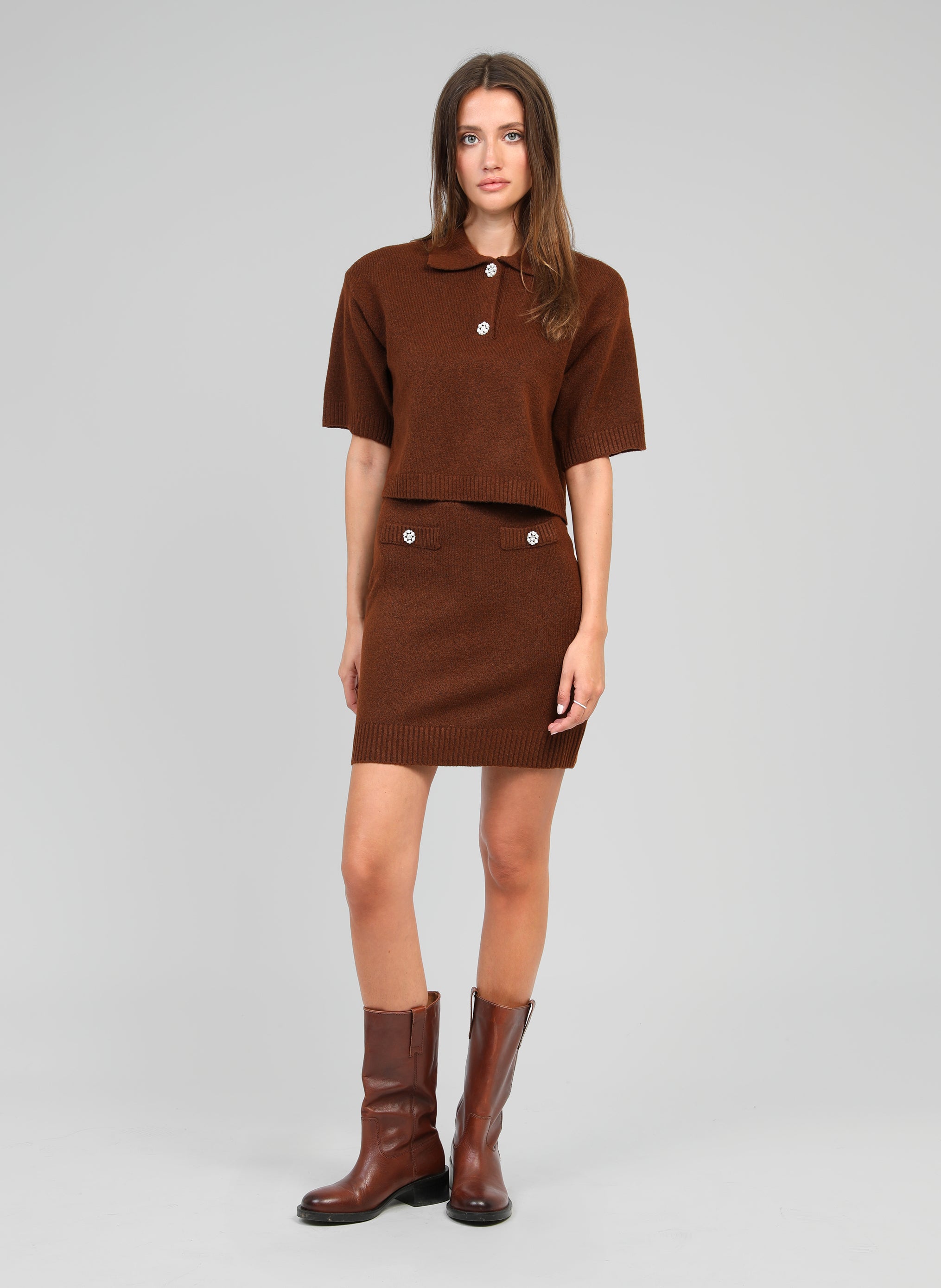 PULL NOREA marron