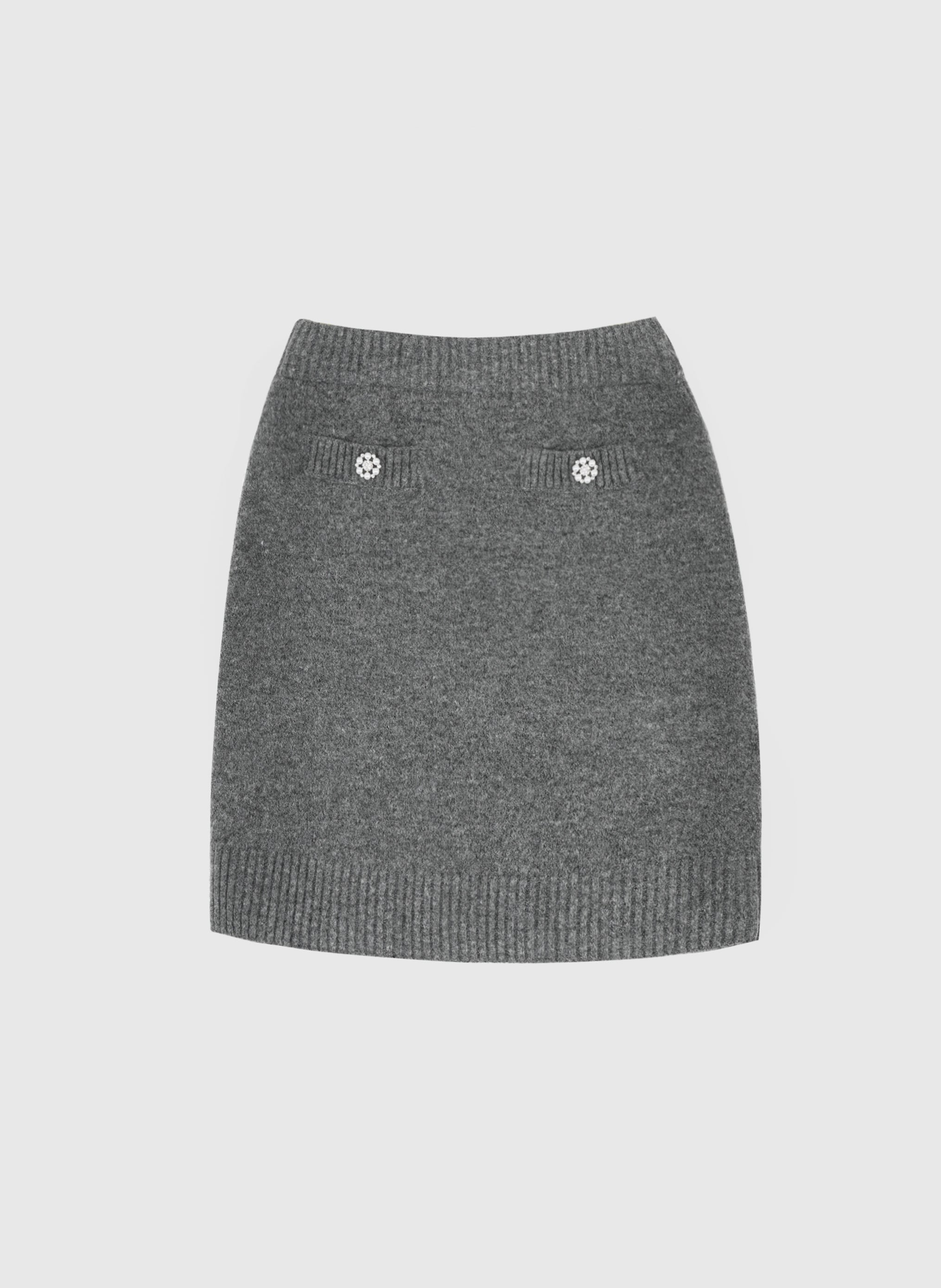 JUPE COURTE NAMINI gris