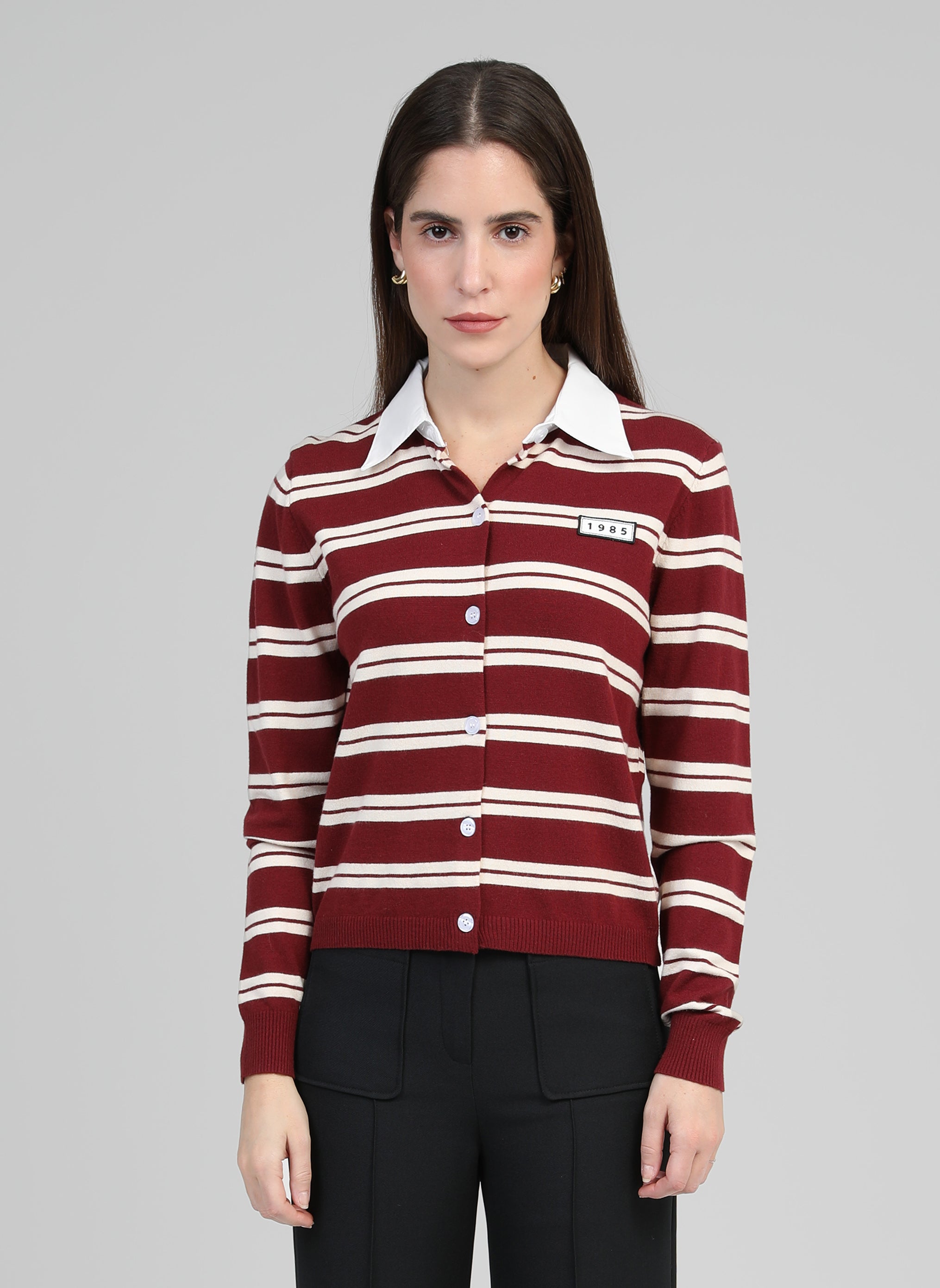 GILET NAOMI bordeaux