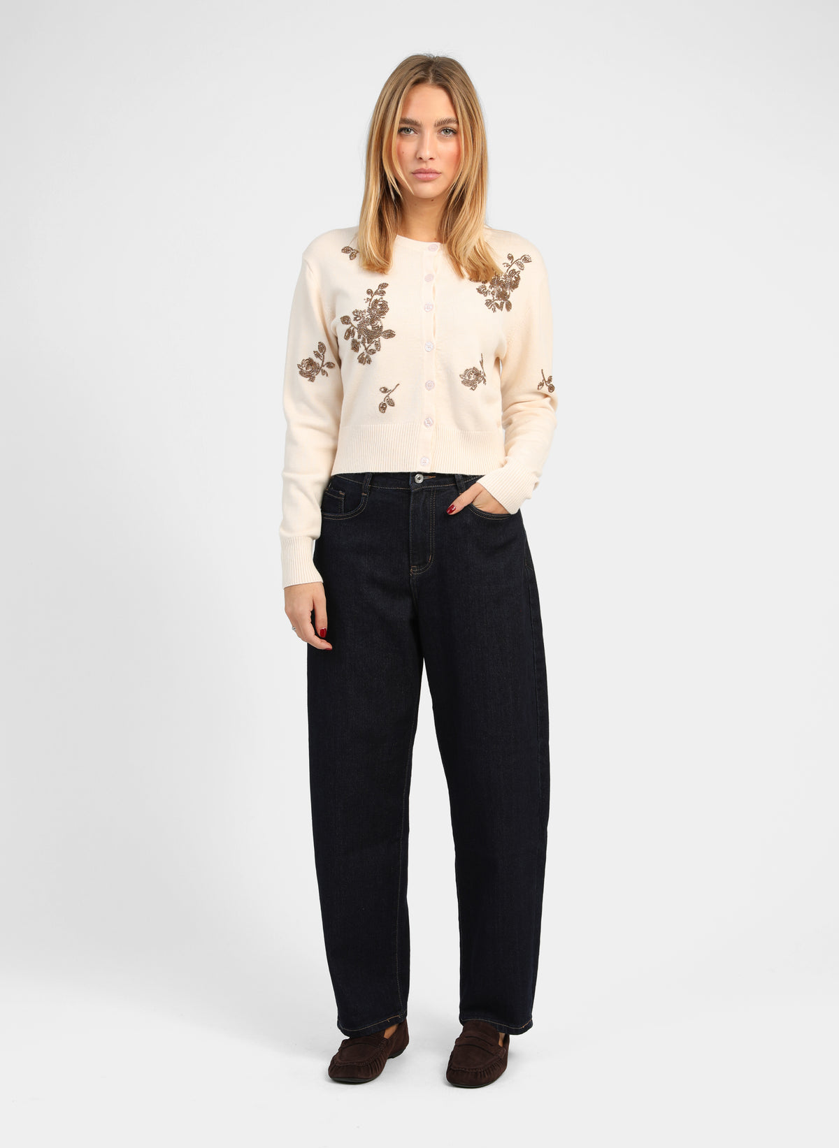 GILET NAPAYETTE vanille