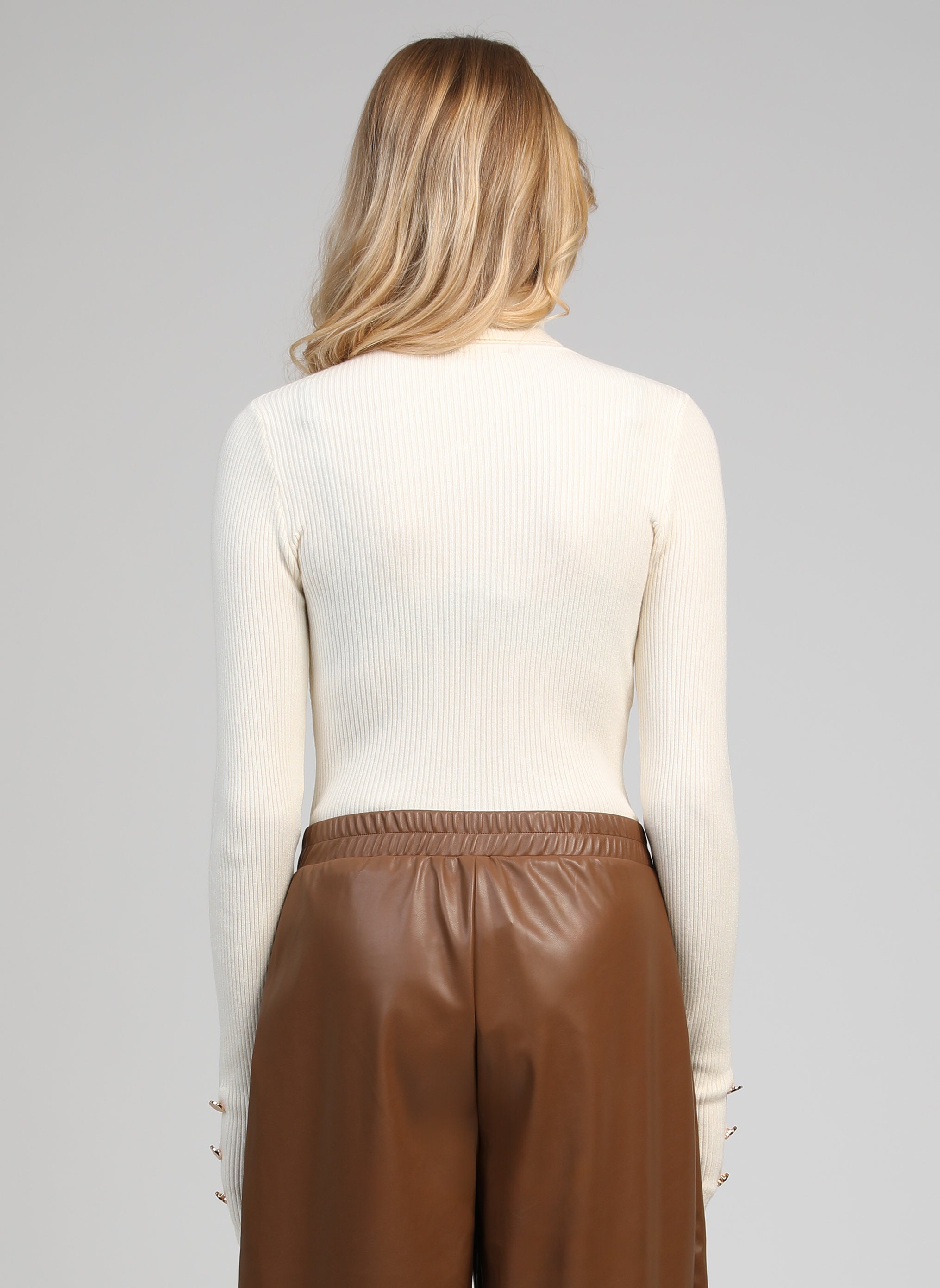 PULL NATANIA blanc cassé