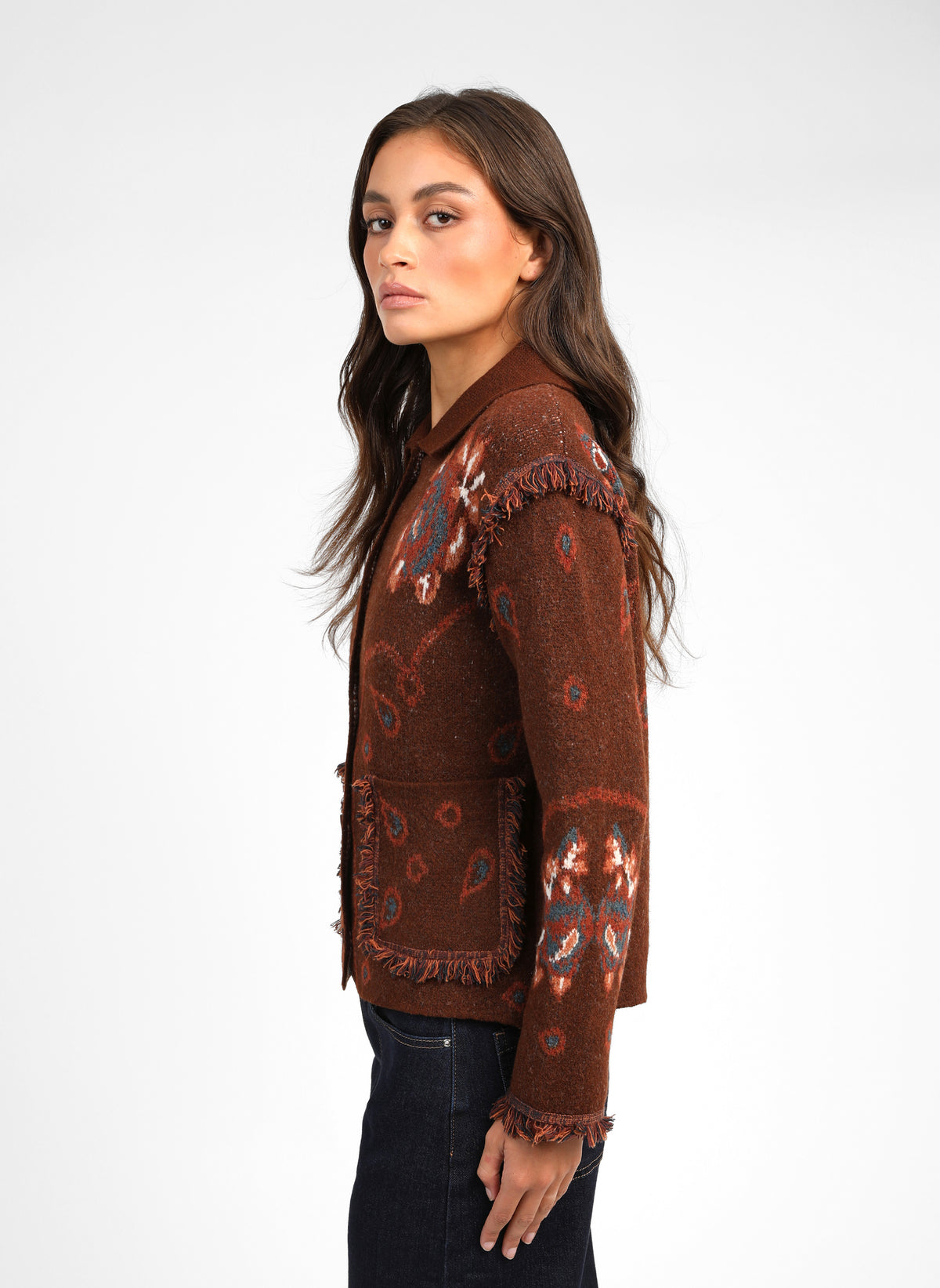 VESTE NESTY marron
