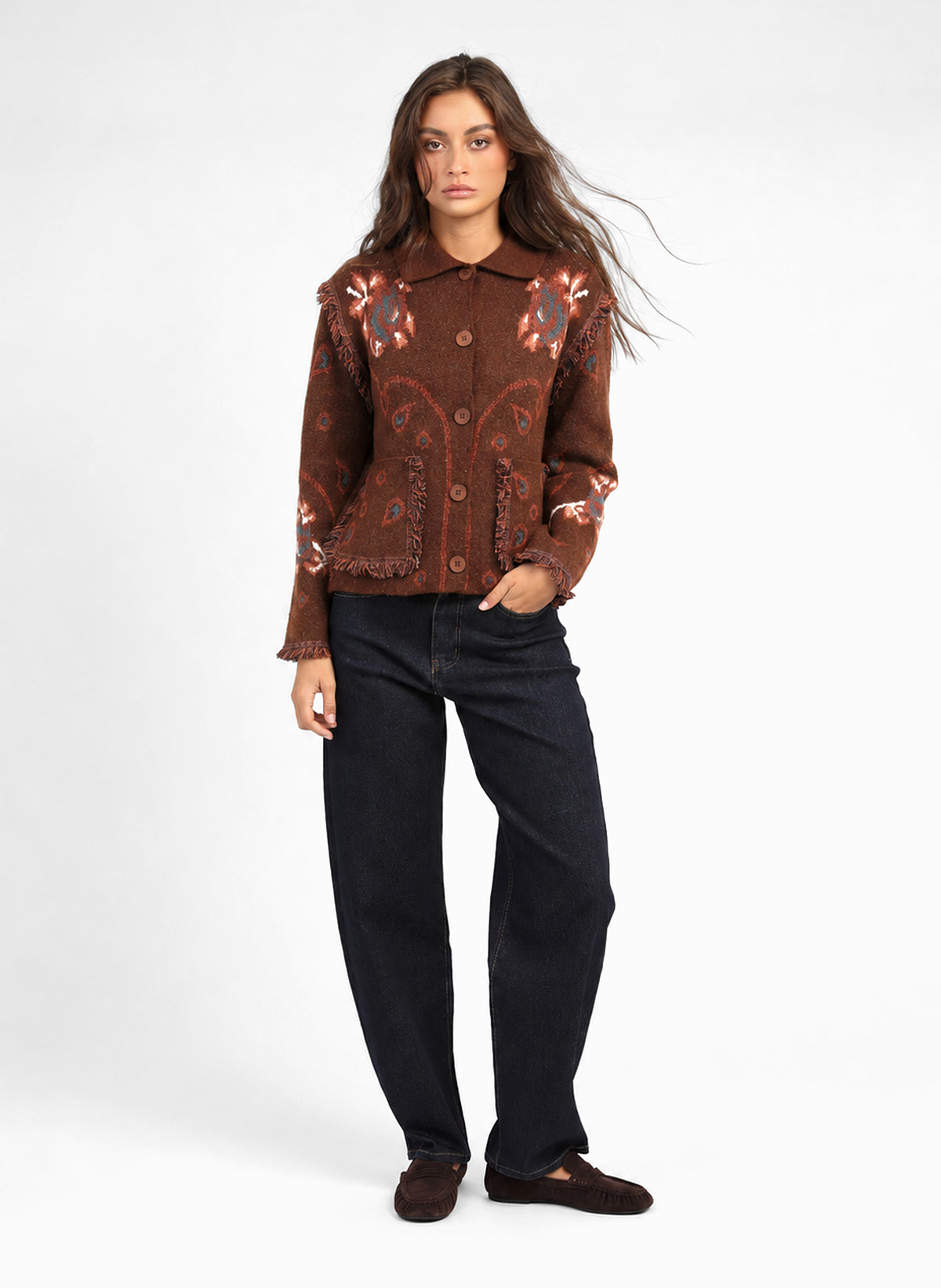 VESTE NESTY marron