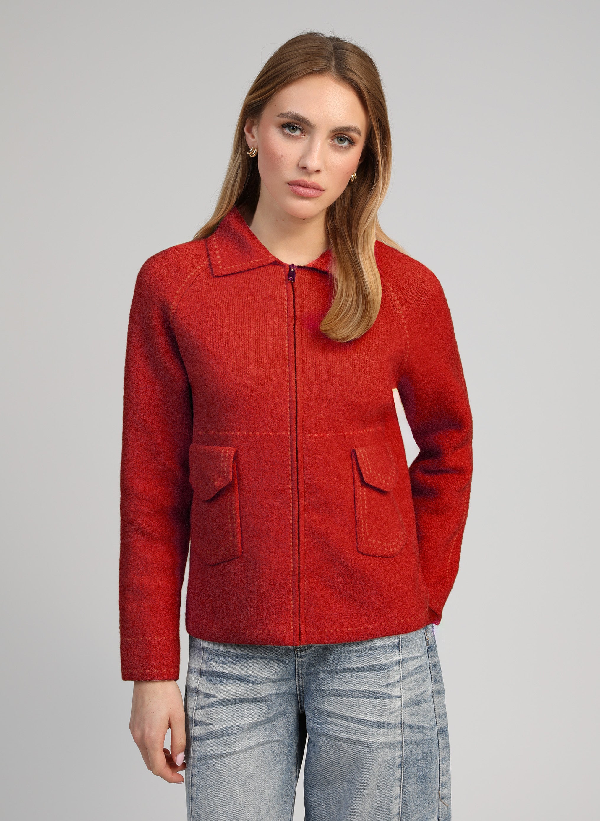 GILET NIBA rouge