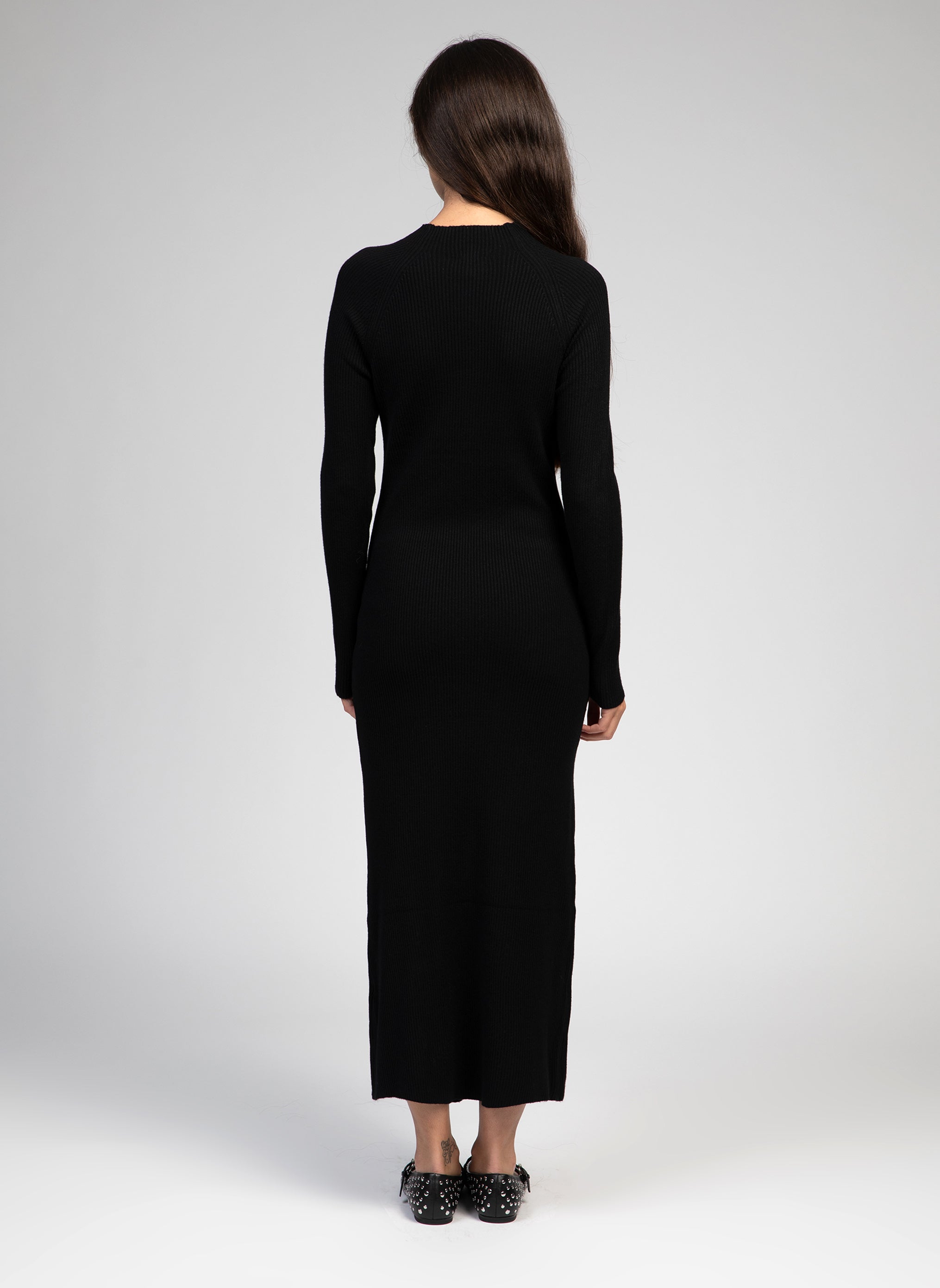 ROBE MIDI NIRMALA noir