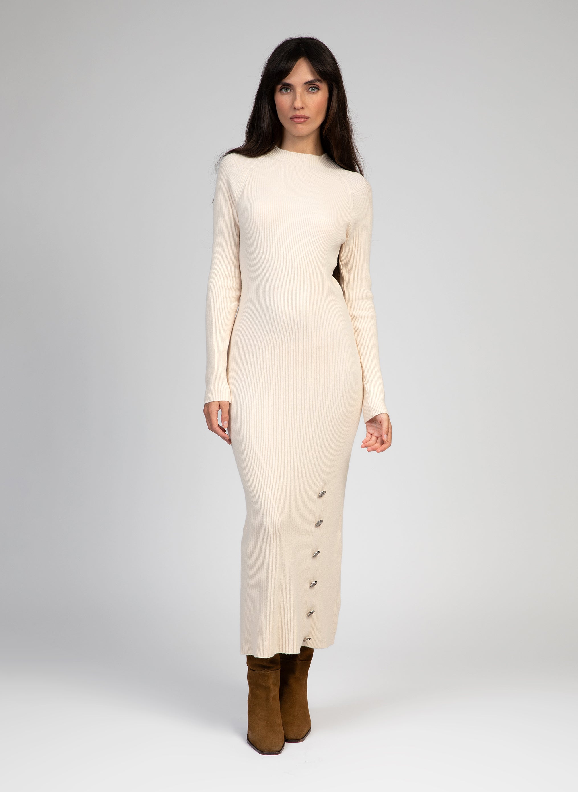 ROBE MIDI NIRMALA ecru