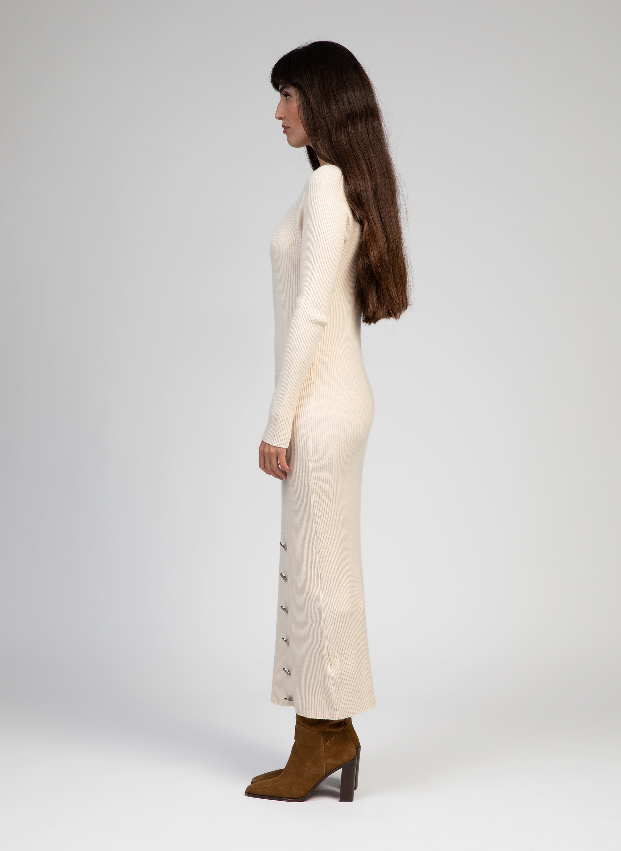 ROBE MIDI NIRMALA ecru