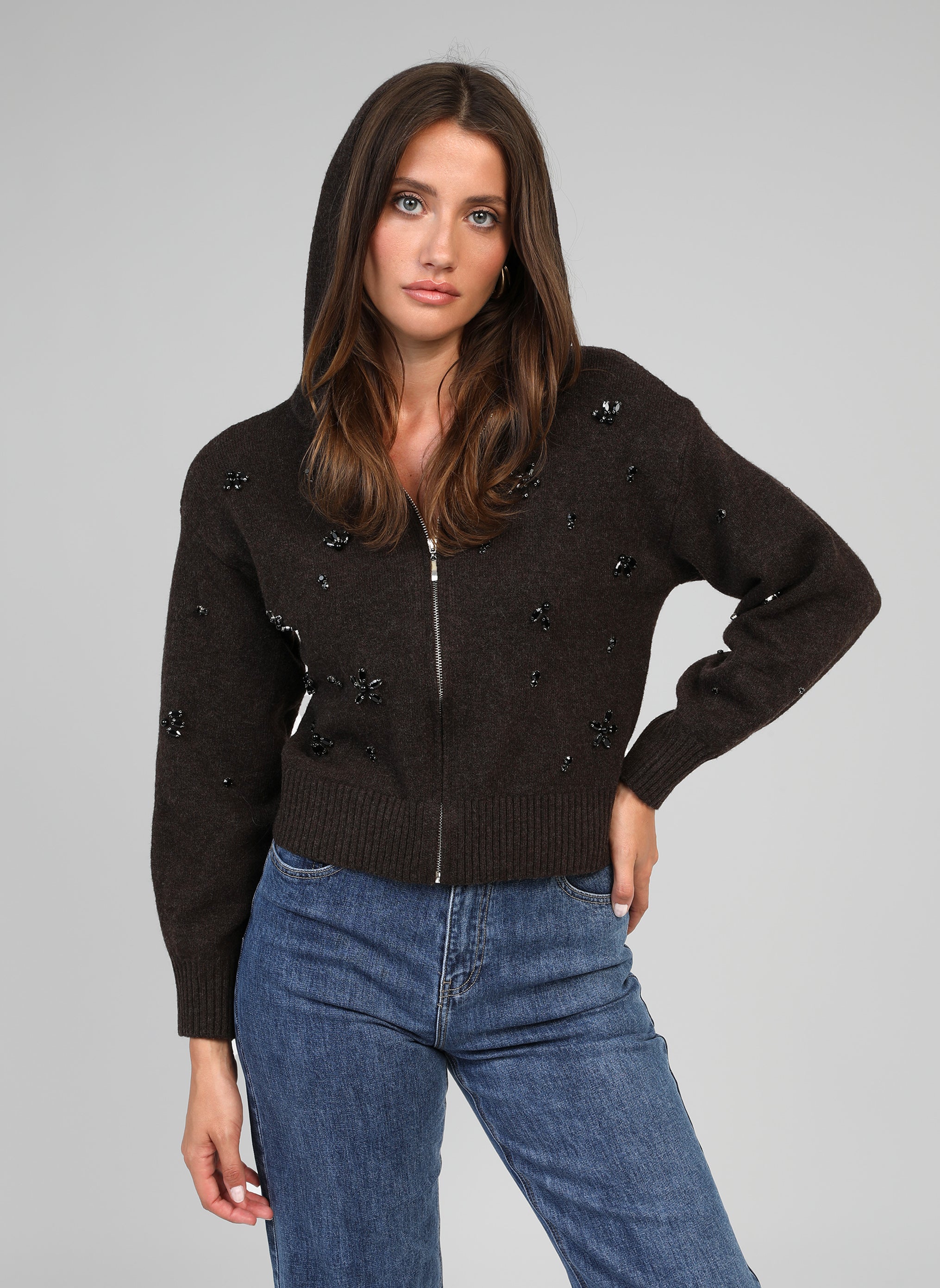 GILET NIXIA brown