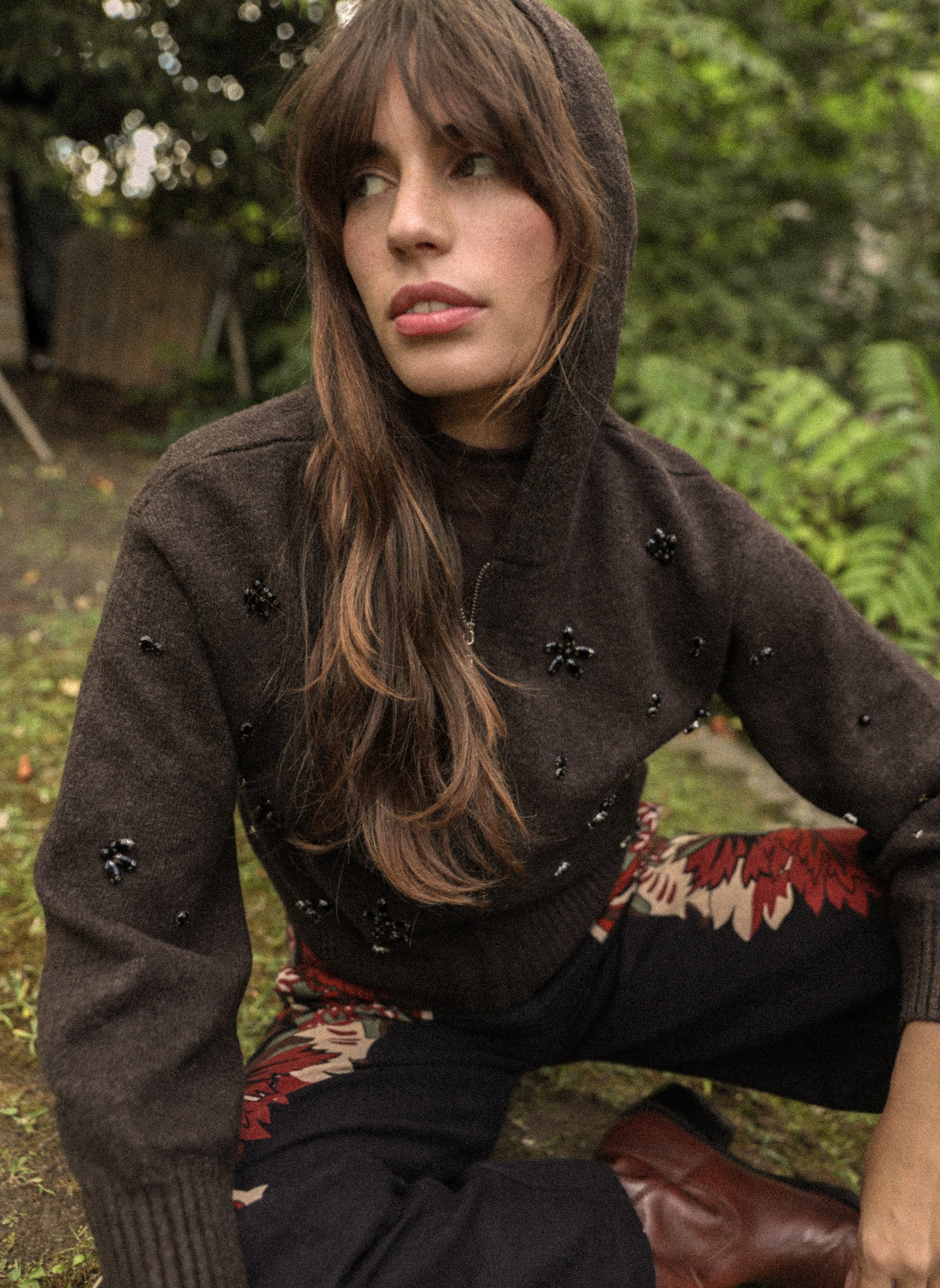 GILET NIXIA brown
