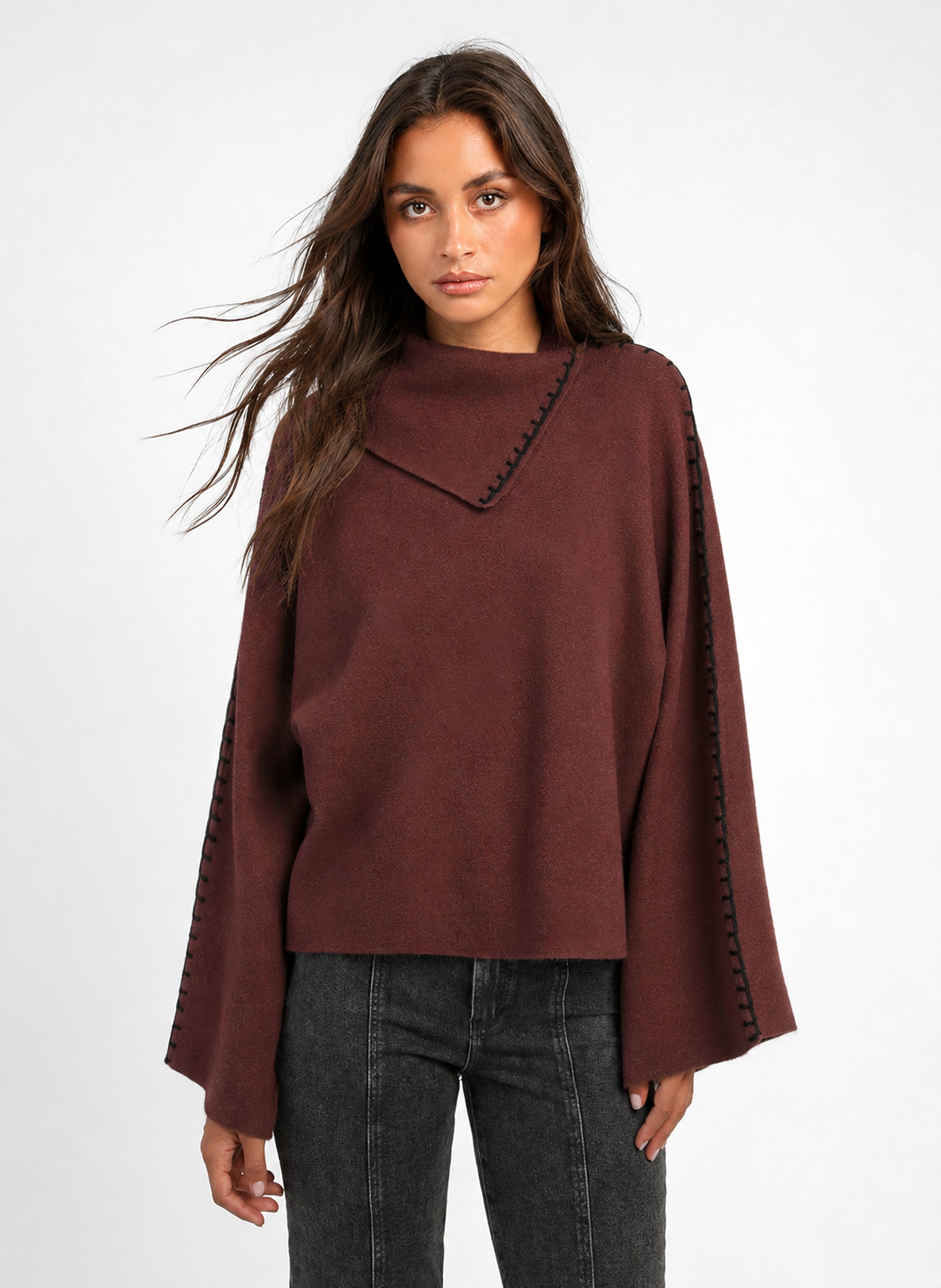JERSEY NOFELIO color chocolate