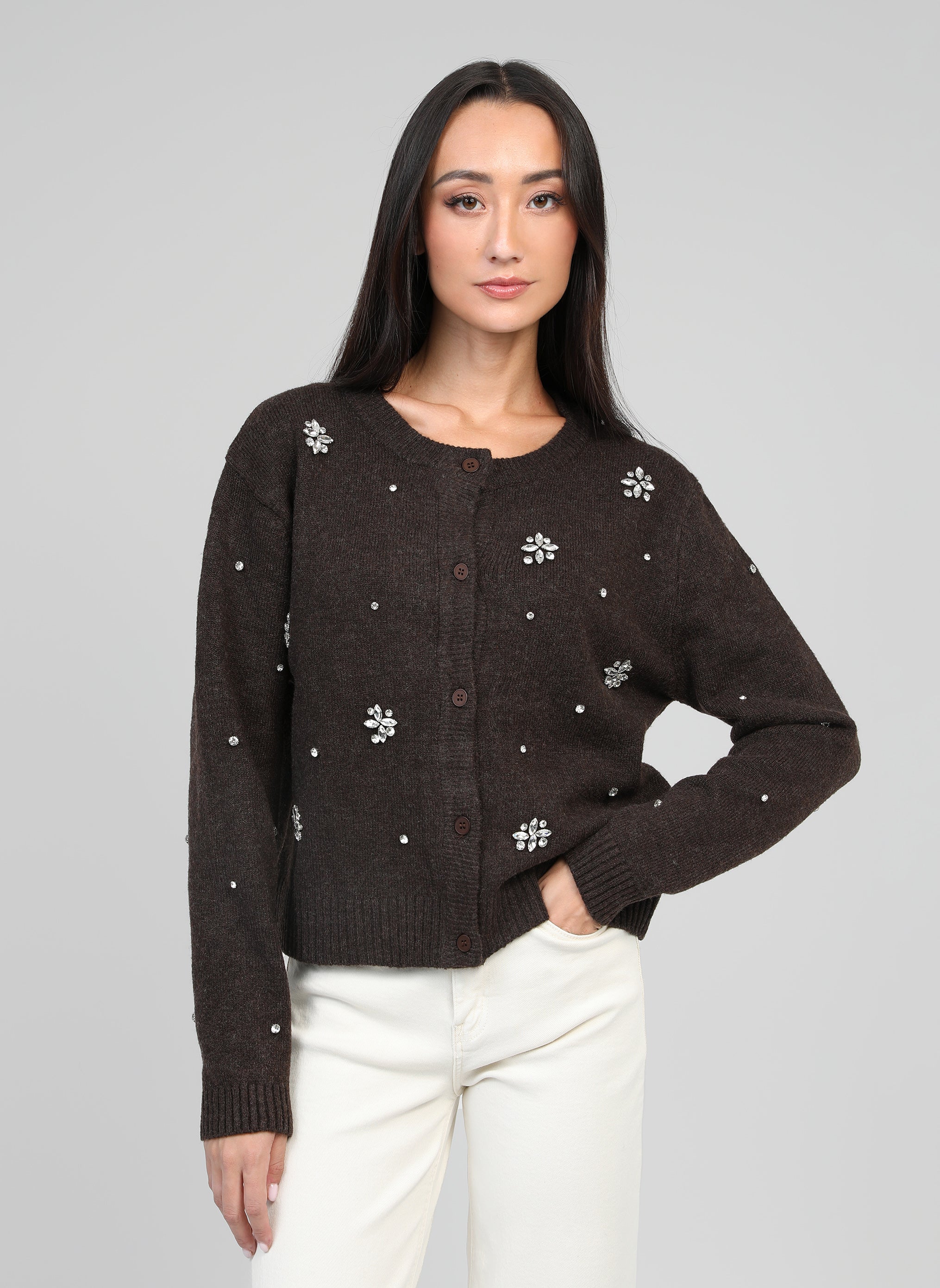 GILET NORINE brown