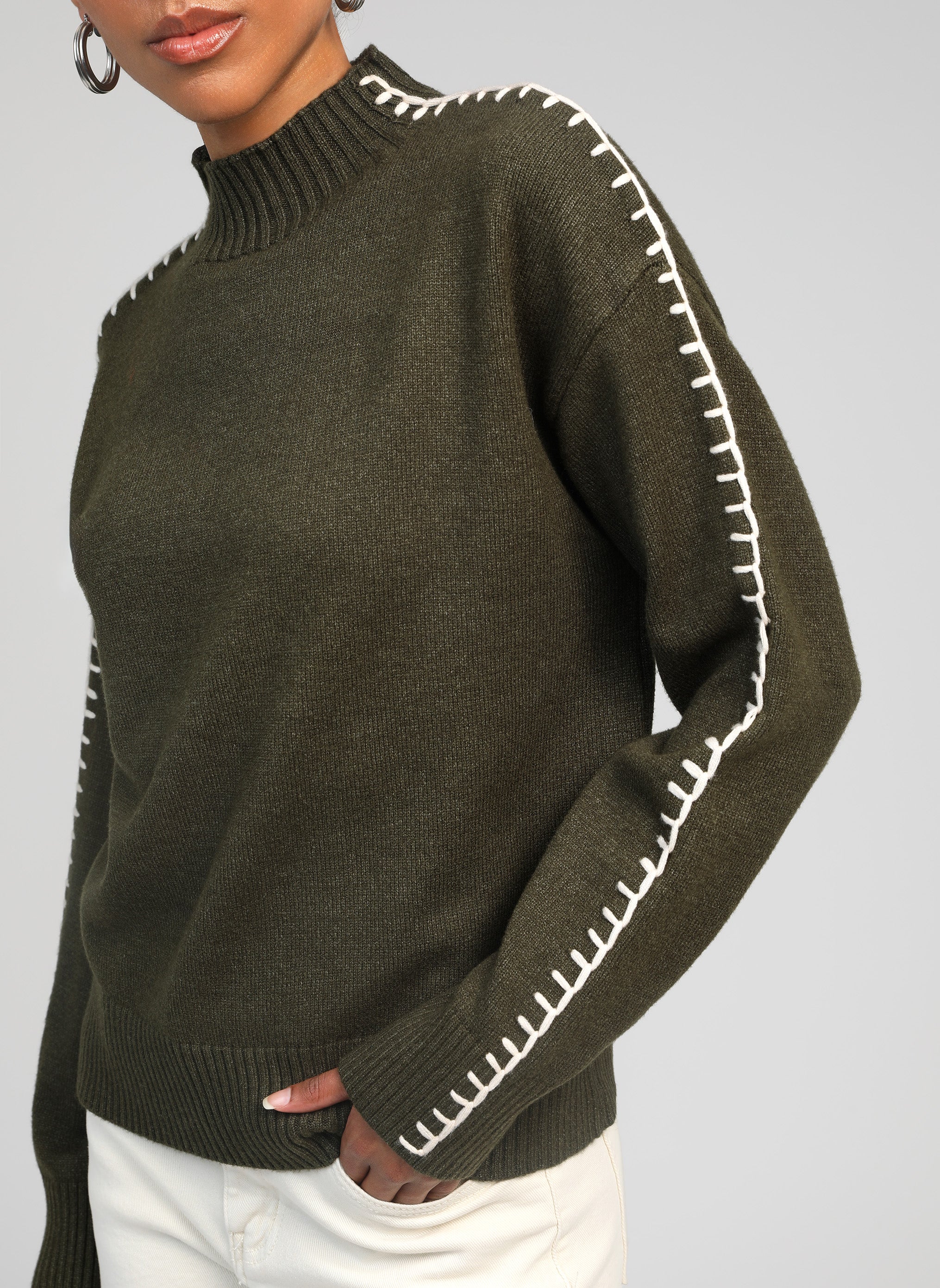 PULL NISSYA militaire
