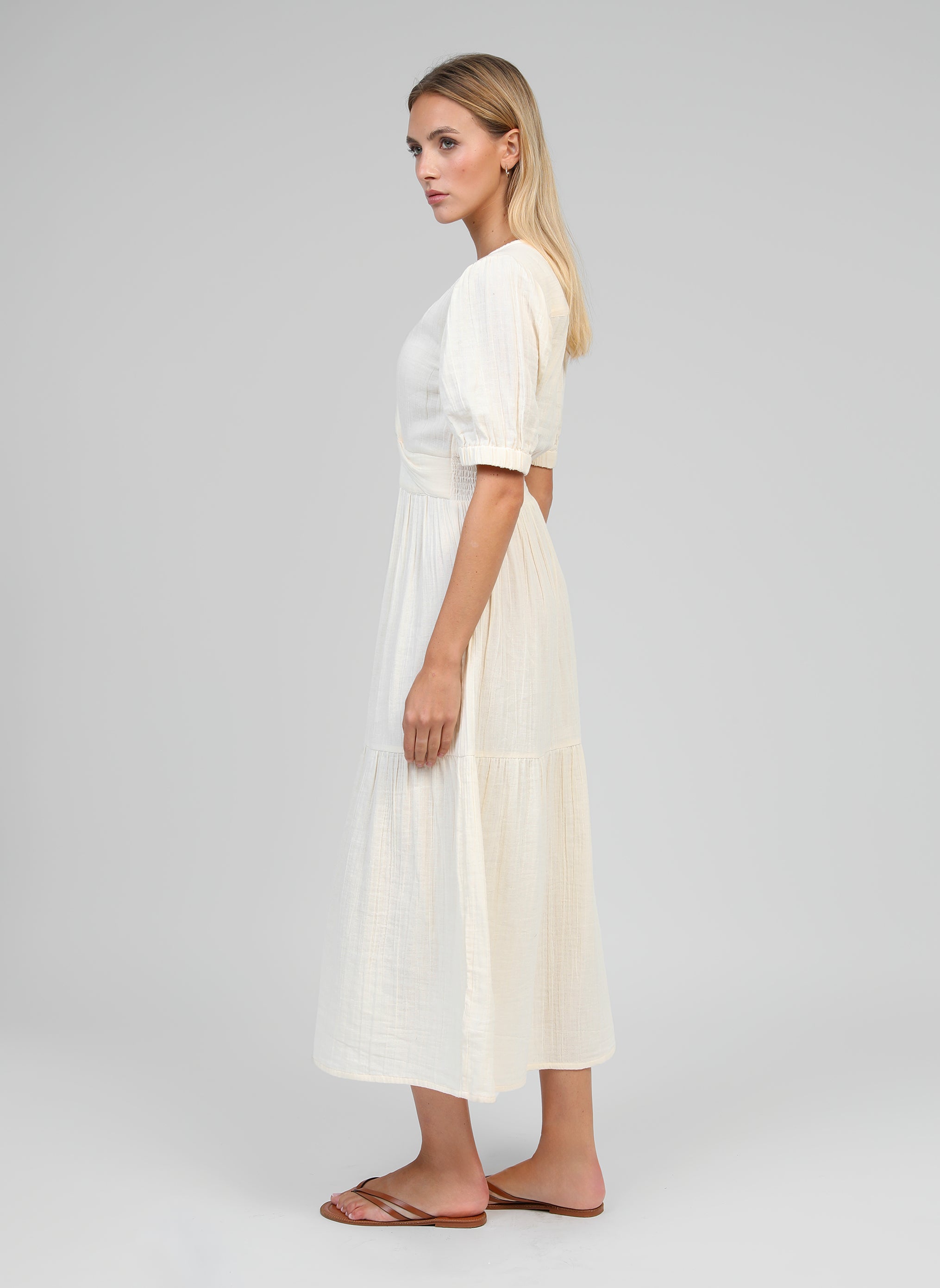 ROBE MIDI ODOUMILO ecru