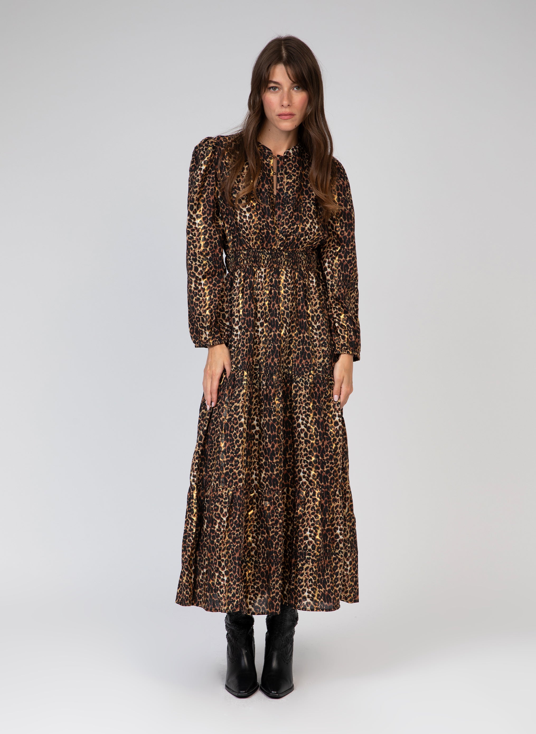 ROBE LONGUE OFLY leopard