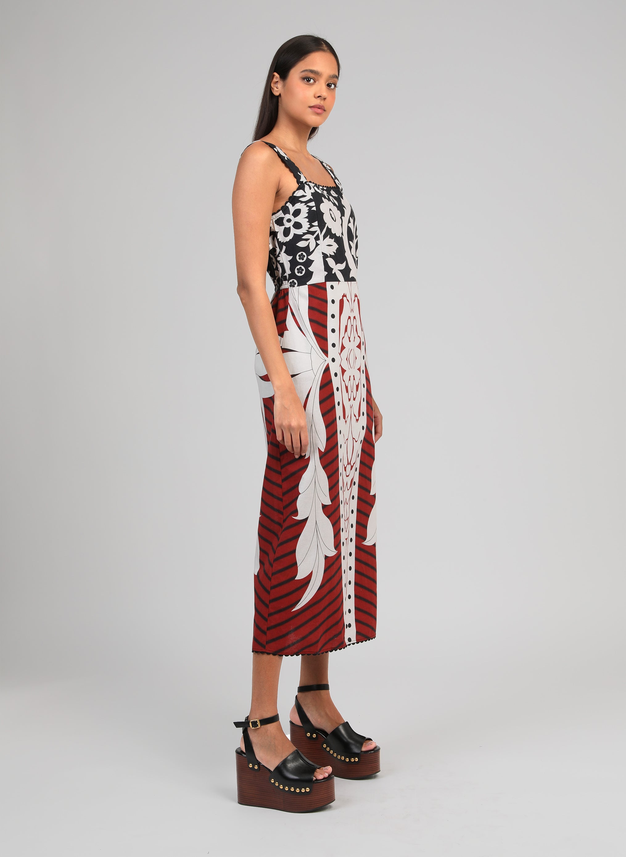 ROBE LONGUE OLEYA kelina bordeaux