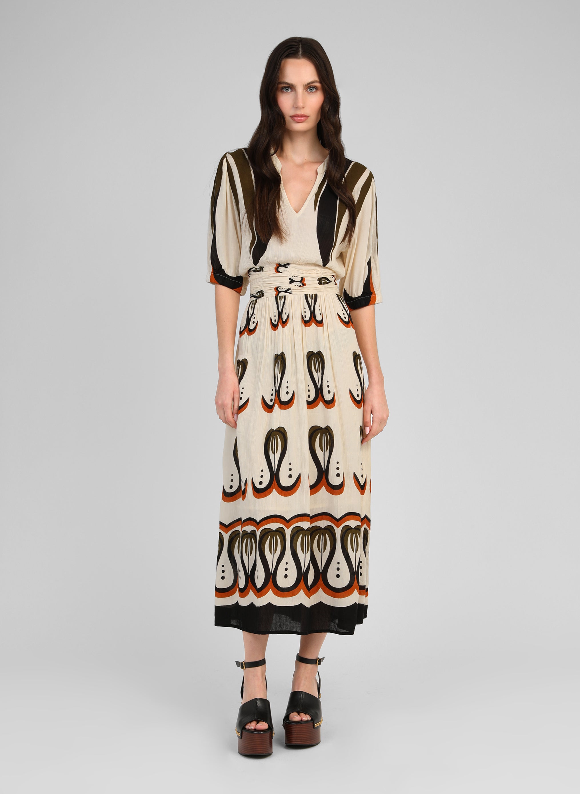 ROBE LONGUE OMOANA shalima ecru