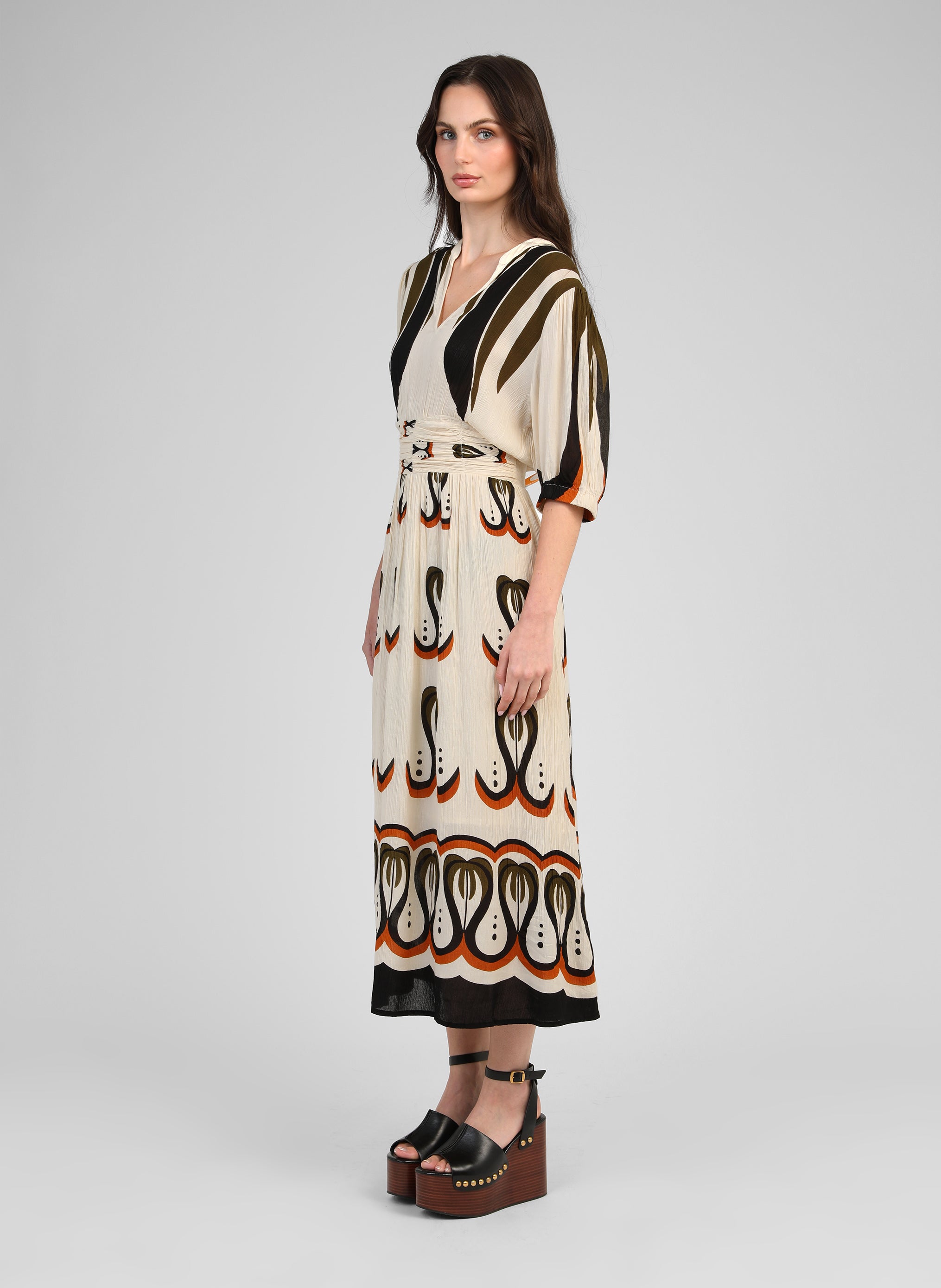 ROBE LONGUE OMOANA shalima ecru
