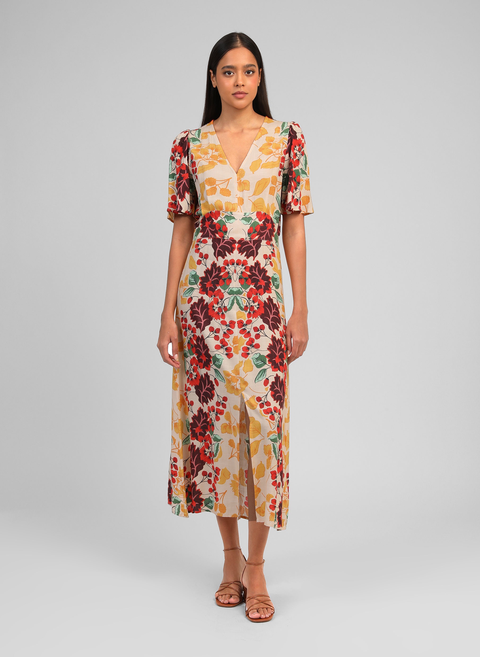 ROBE LONGUE ONESSA forest multico