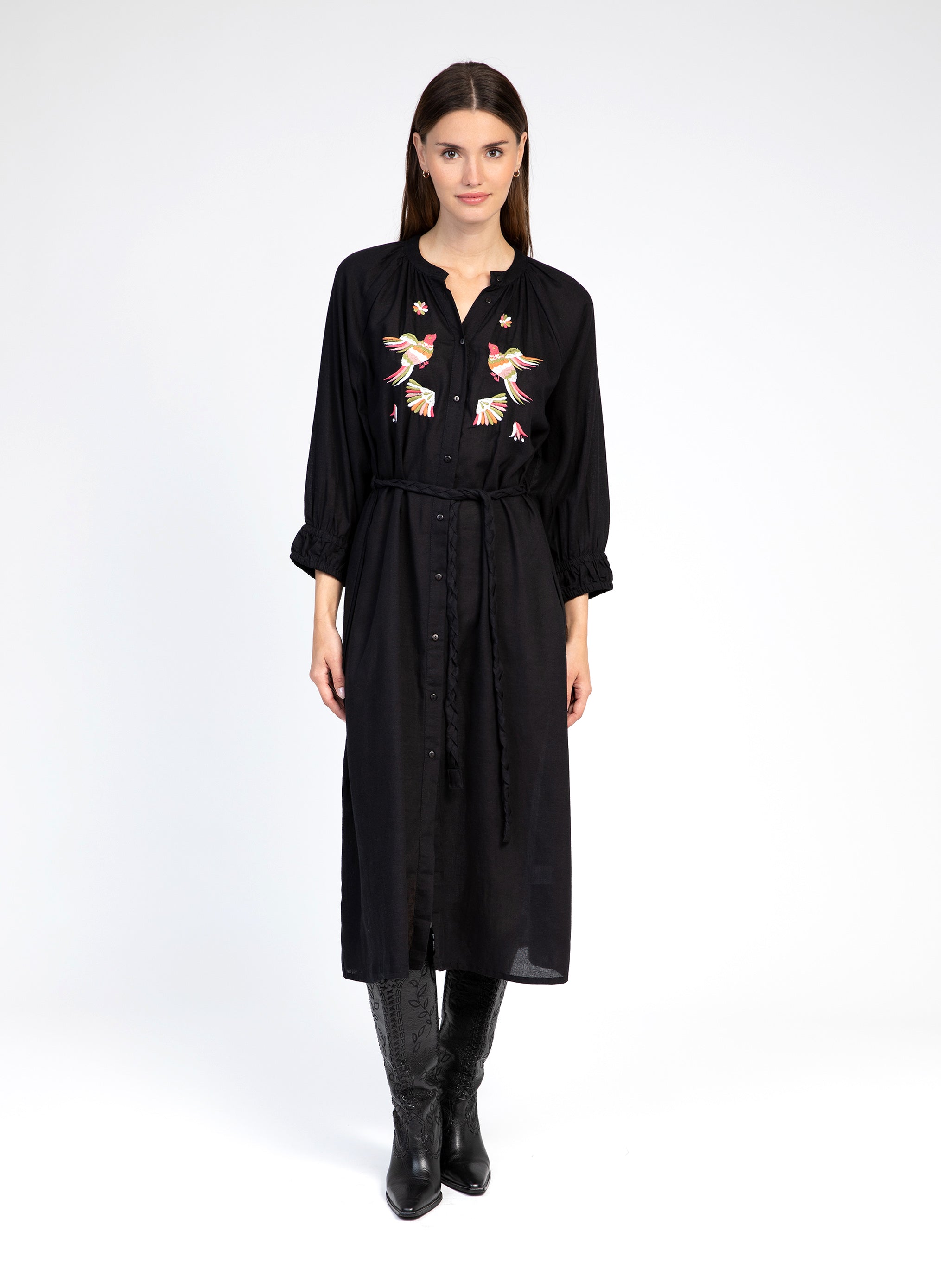 ROBE MIDI ONORYA noir