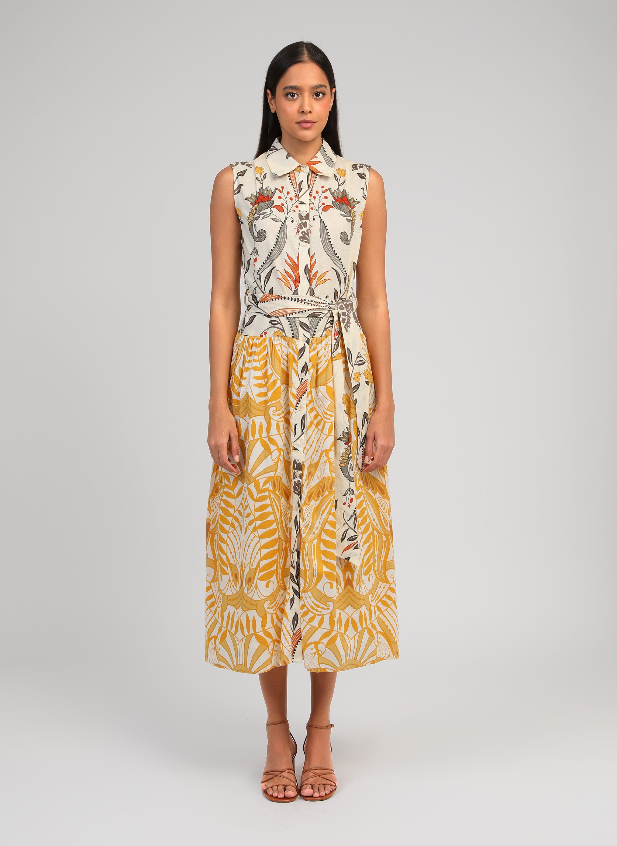 ROBE LONGUE OPRIZIA camilla ecru