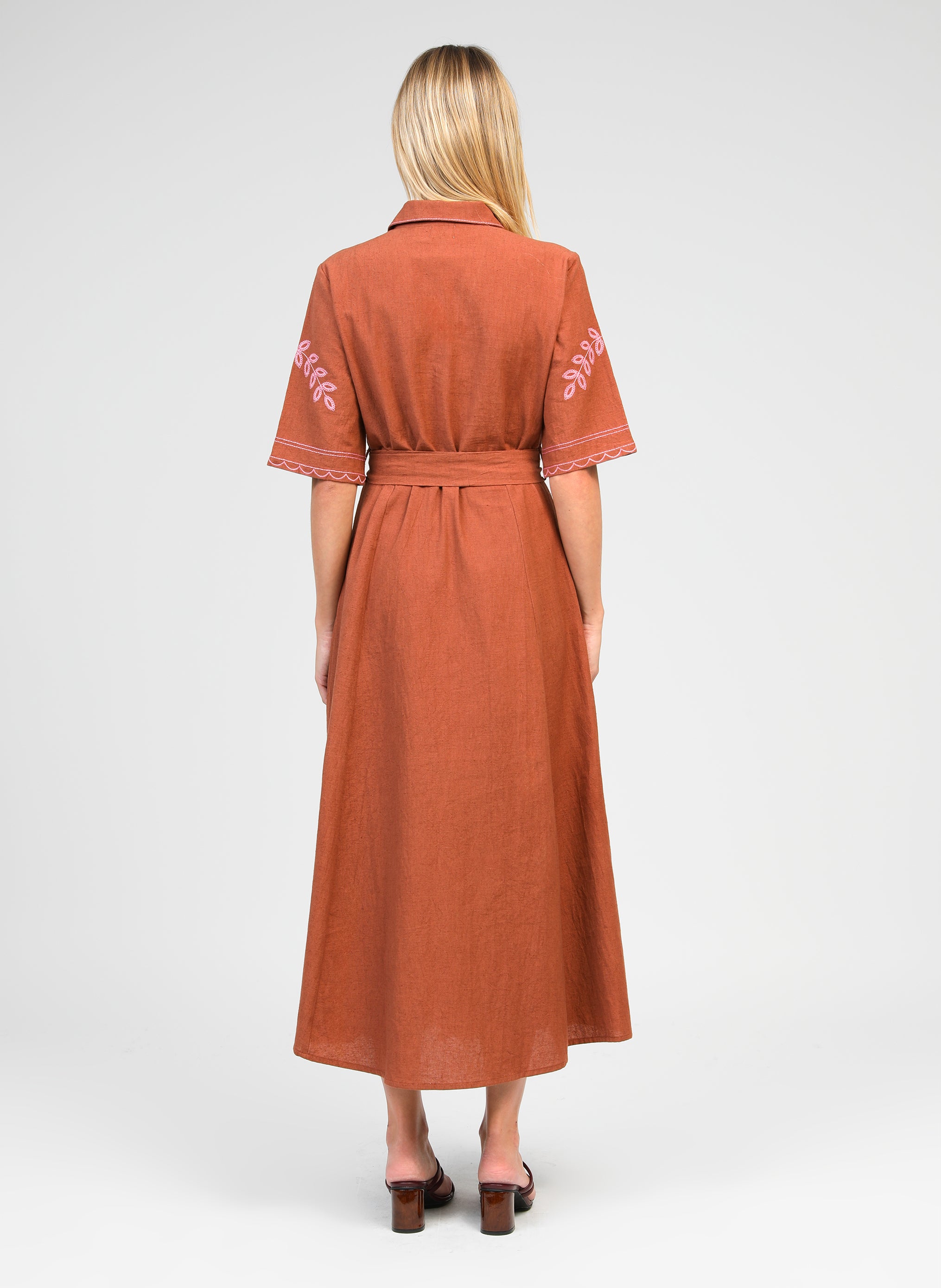 ROBE LONGUE OSMINA caramel