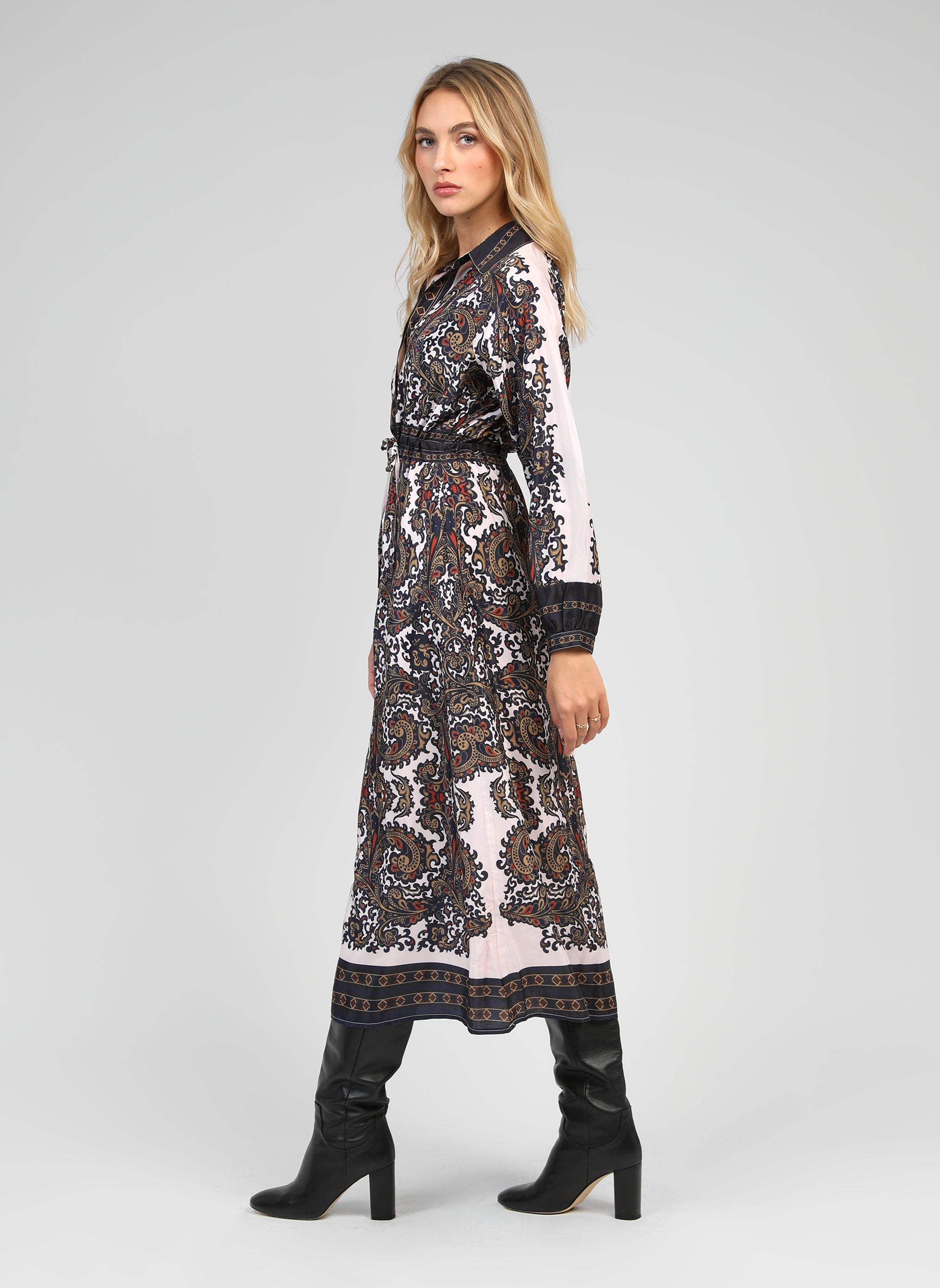 ROBE LONGUE OSSALITA filiamo ecru